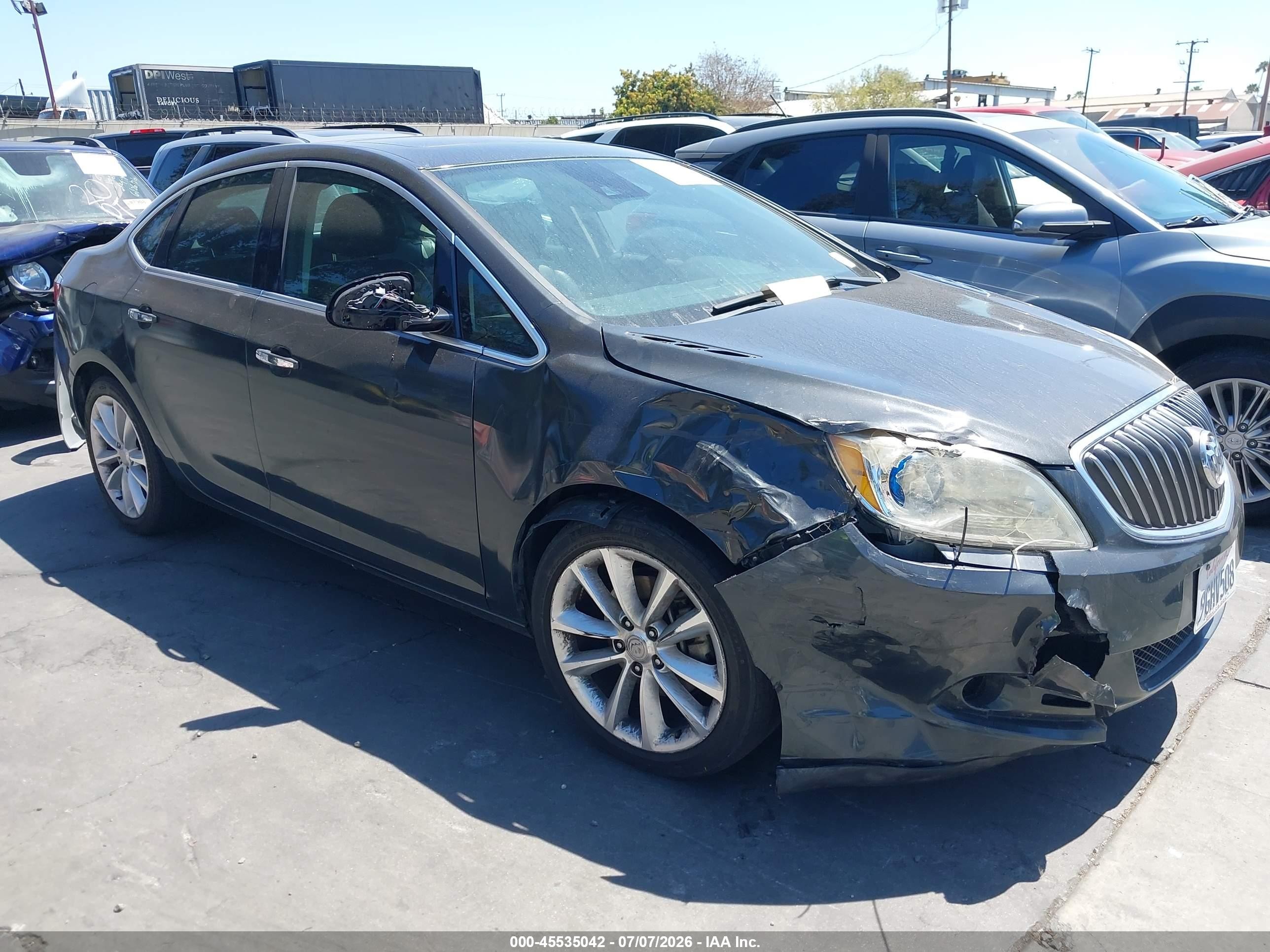 2015 Buick Verano Leather Group Gray vin: 1G4PS5SK5F4185602