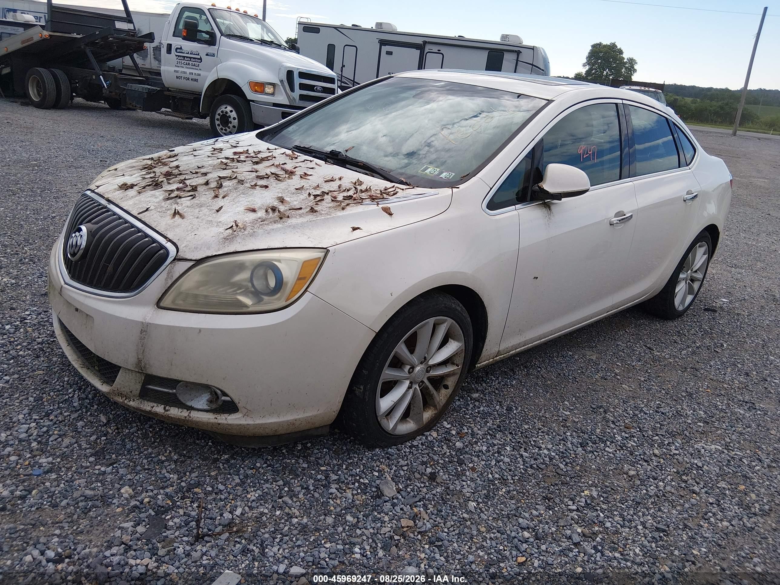 2013 Buick Verano Leather Group White vin: 1G4PS5SK6D4102434