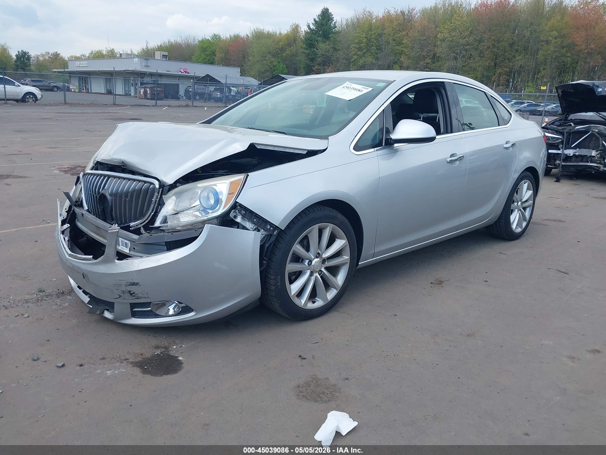 2013 Buick Verano Leather Group Серебряный vin: 1G4PS5SK6D4153738