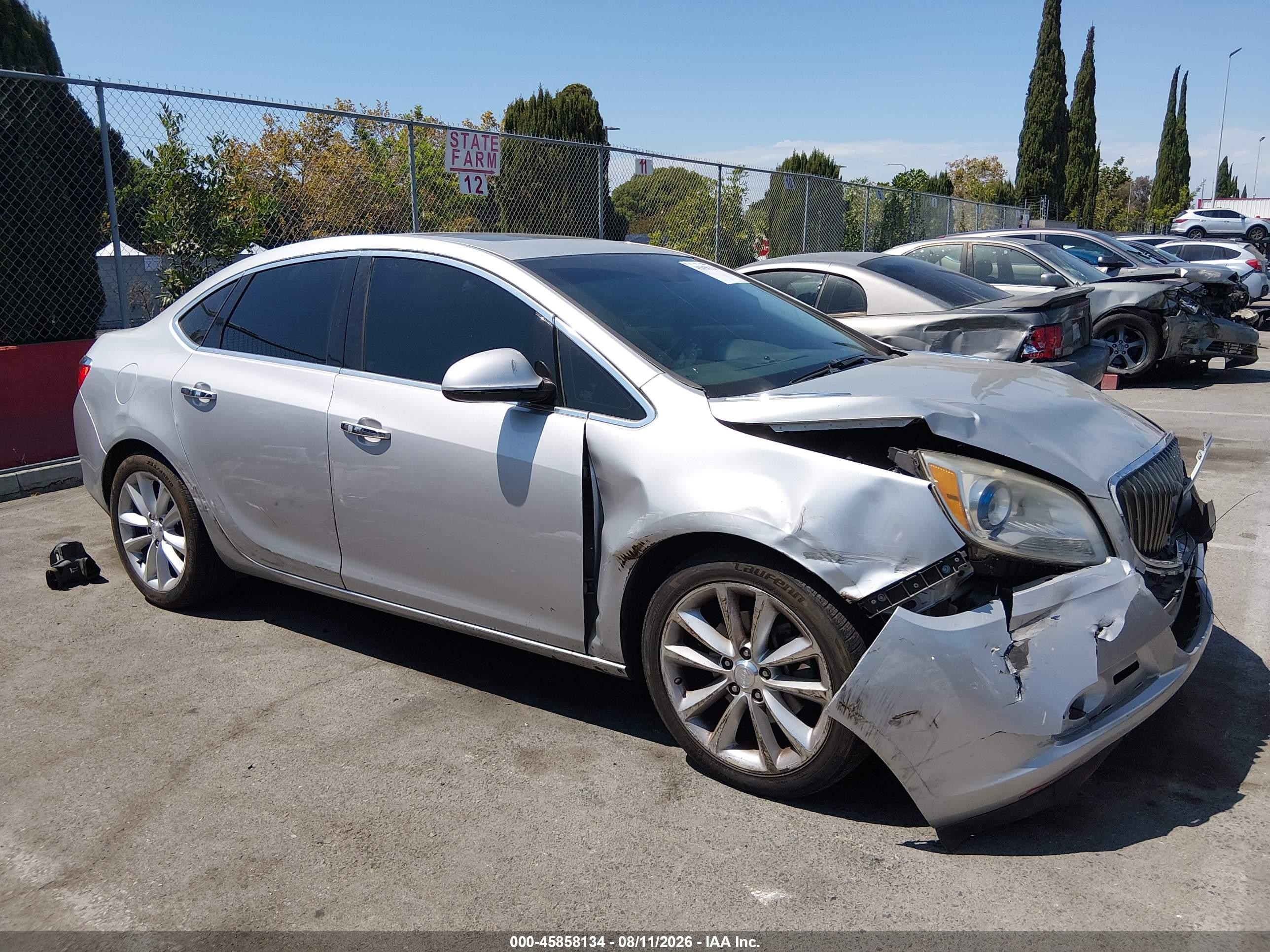 2012 Buick Verano Leather Group Silver vin: 1G4PS5SK7C4156310