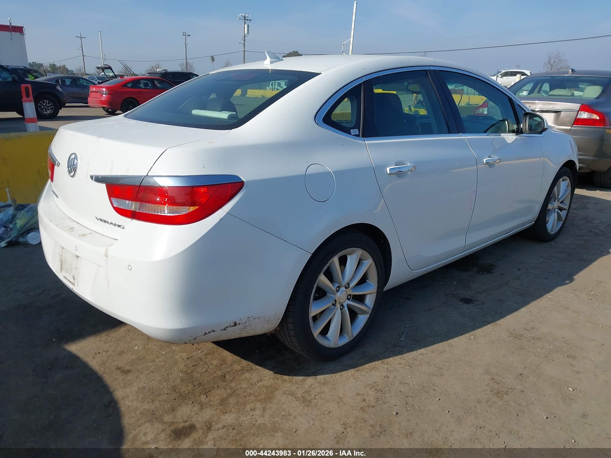 2013 Buick Verano Leather Group White vin: 1G4PS5SK8D4203135