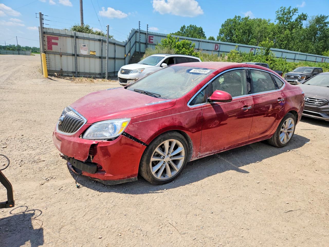 2013 Buick Verano Red vin: 1G4PS5SK9D4100158