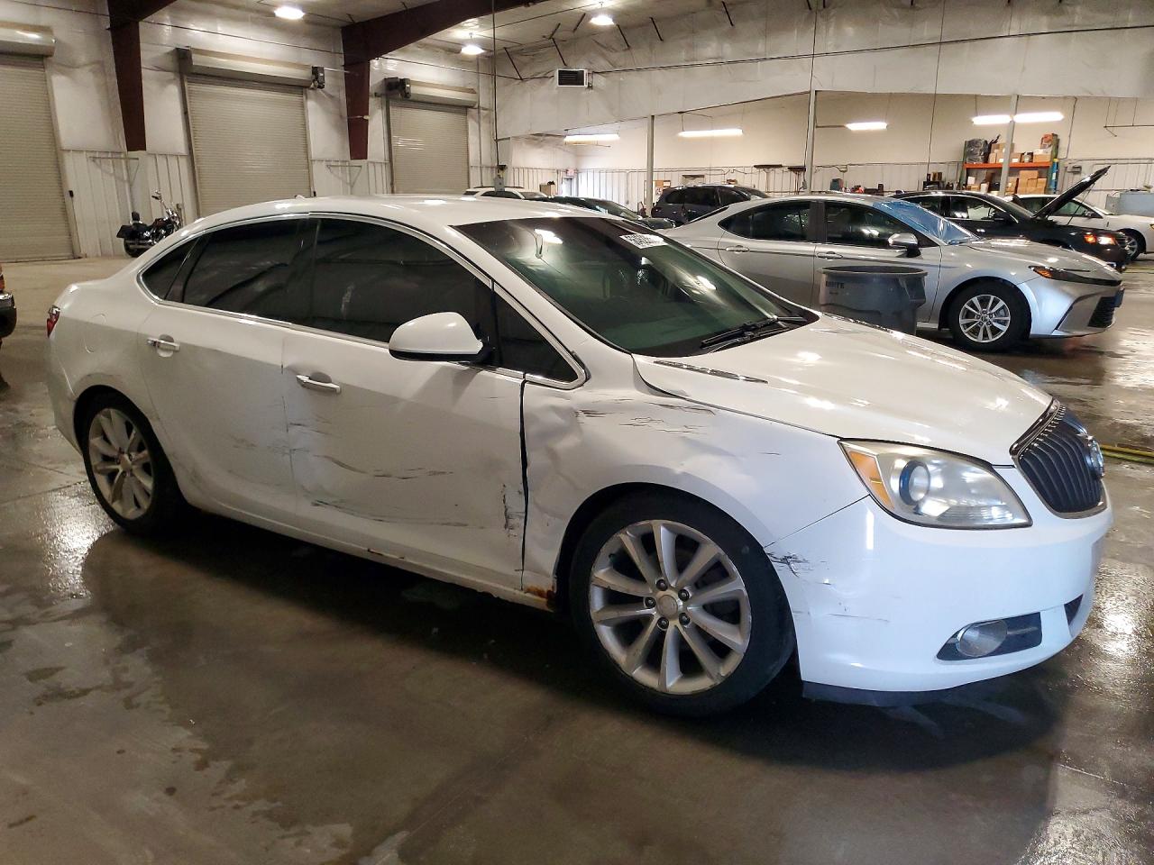 2013 Buick Verano White vin: 1G4PS5SK9D4238931