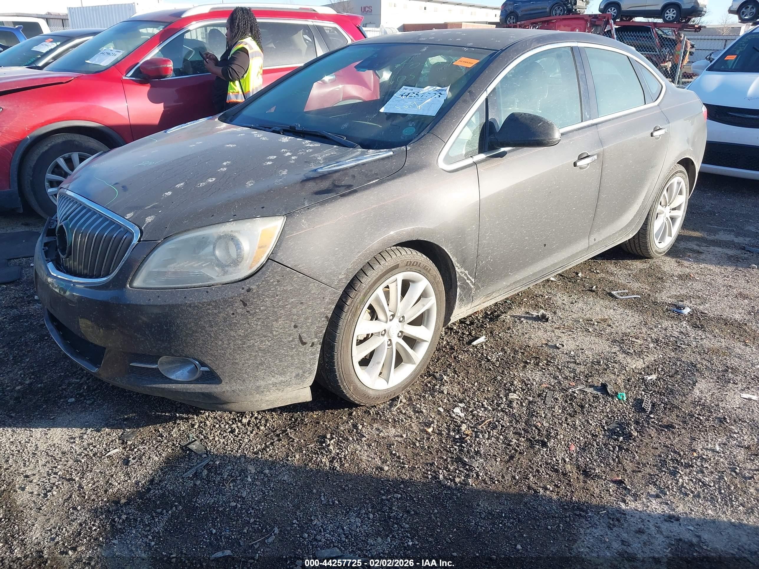 2014 Buick Verano Leather Group Gray vin: 1G4PS5SK9E4174276