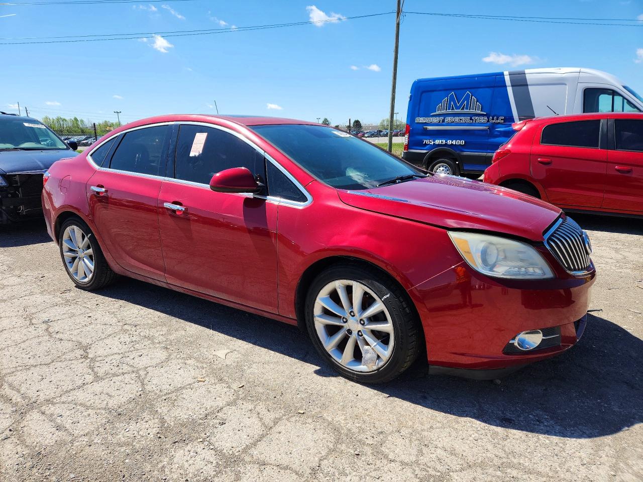 2013 Buick Verano Red vin: 1G4PS5SKXD4108804