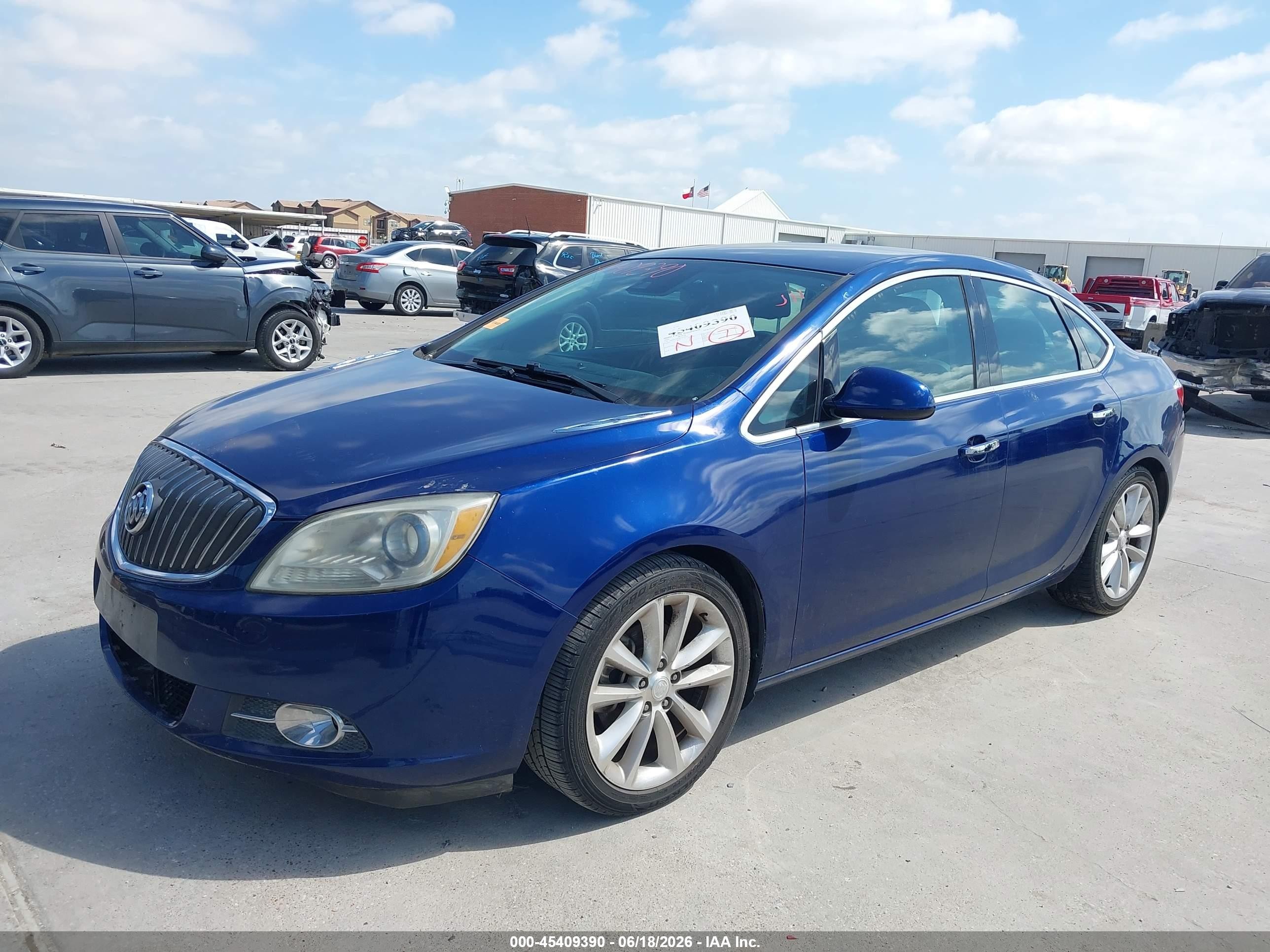 2014 Buick Verano Leather Group Blue vin: 1G4PS5SKXE4153629