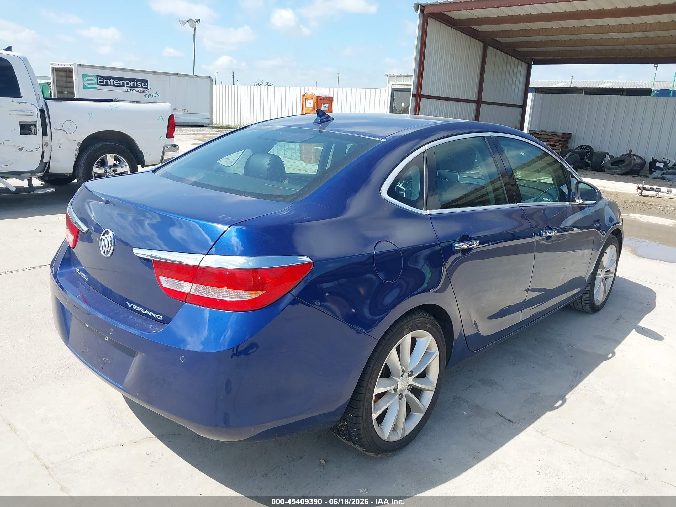 2014 Buick Verano Leather Group Blue vin: 1G4PS5SKXE4153629