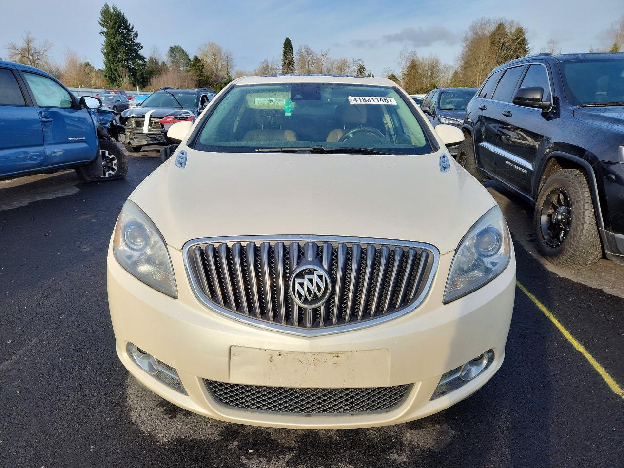 2014 Buick Verano Premium White vin: 1G4PT5SV5E4148099