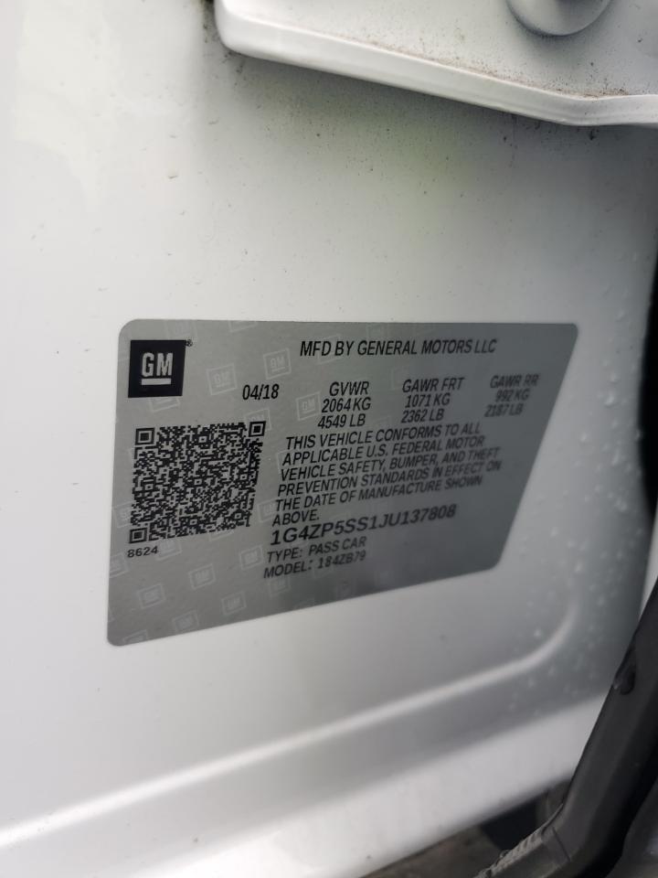 2018 Buick Lacrosse Essence White vin: 1G4ZP5SS1JU137808