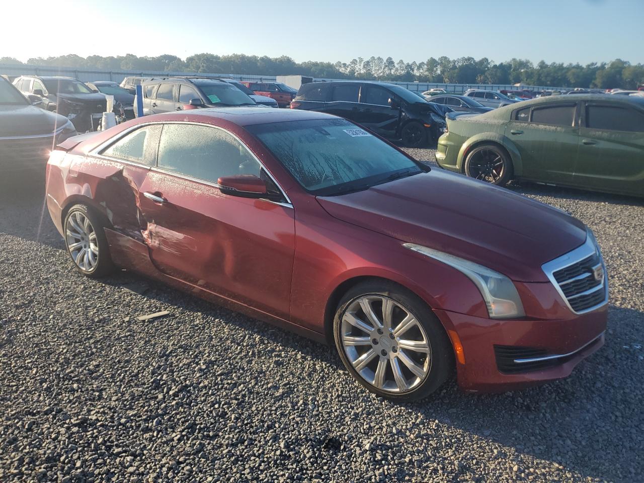 2015 Cadillac Ats Burgundy vin: 1G6AA1RX1F0127424