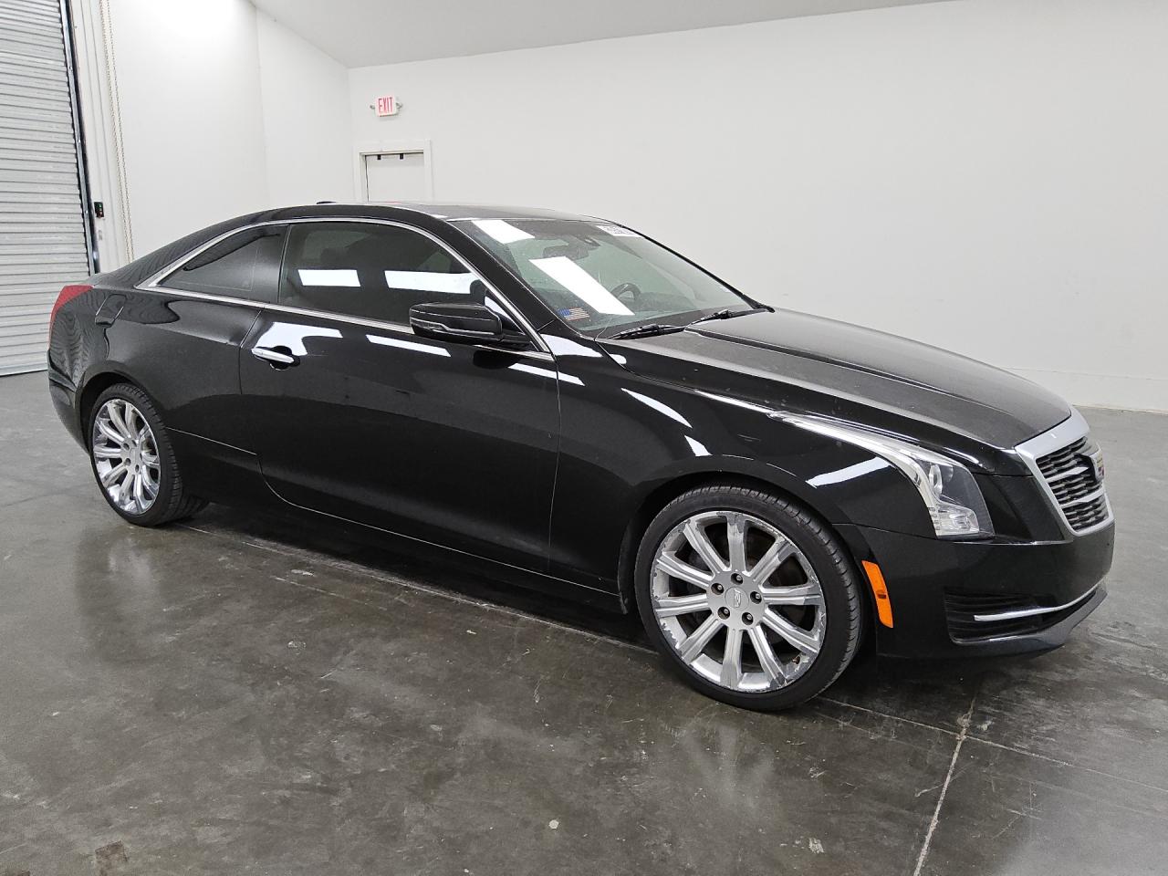 2017 Cadillac Ats Black vin: 1G6AA1RX5H0202743 Damage: Right Front Wheel, Peeling, > 12 Inches