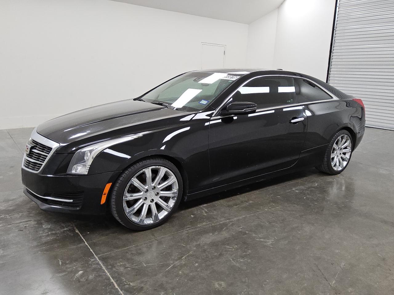 2017 Cadillac Ats Black vin: 1G6AA1RX5H0202743 Damage: Left Front Wheel, Peeling, > 12 Inches