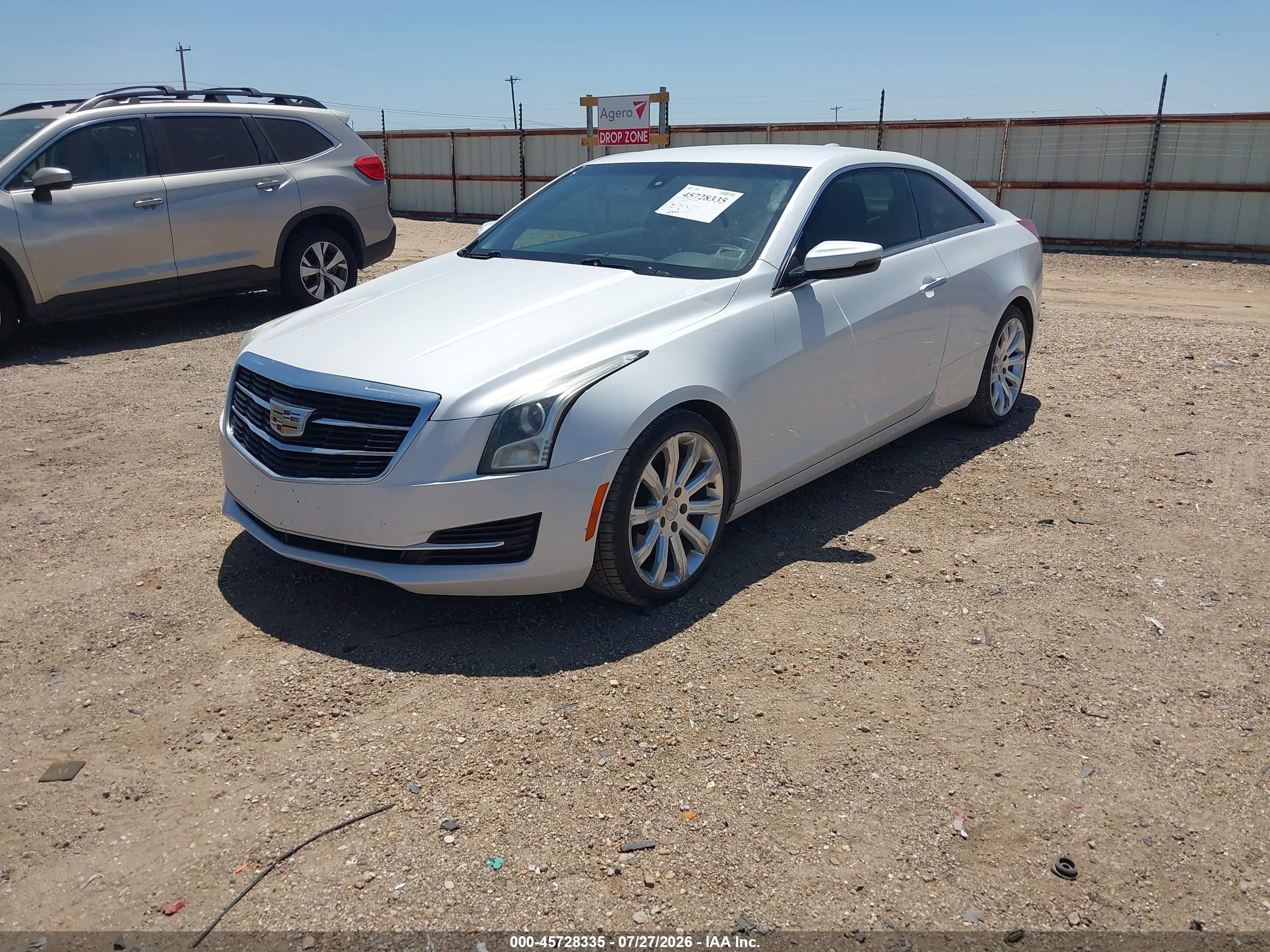 2015 Cadillac Ats Standard Белый vin: 1G6AA1RXXF0123601