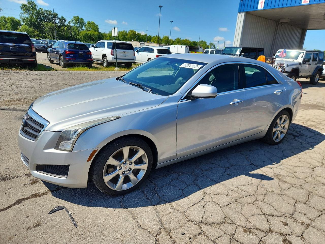 2013 Cadillac Ats Silver vin: 1G6AA5RA0D0111568