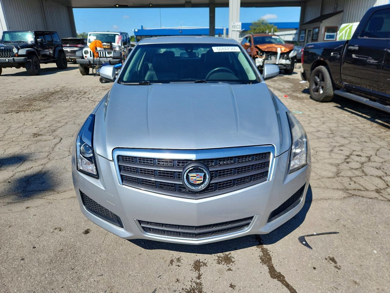 2013 Cadillac Ats Silver vin: 1G6AA5RA0D0111568
