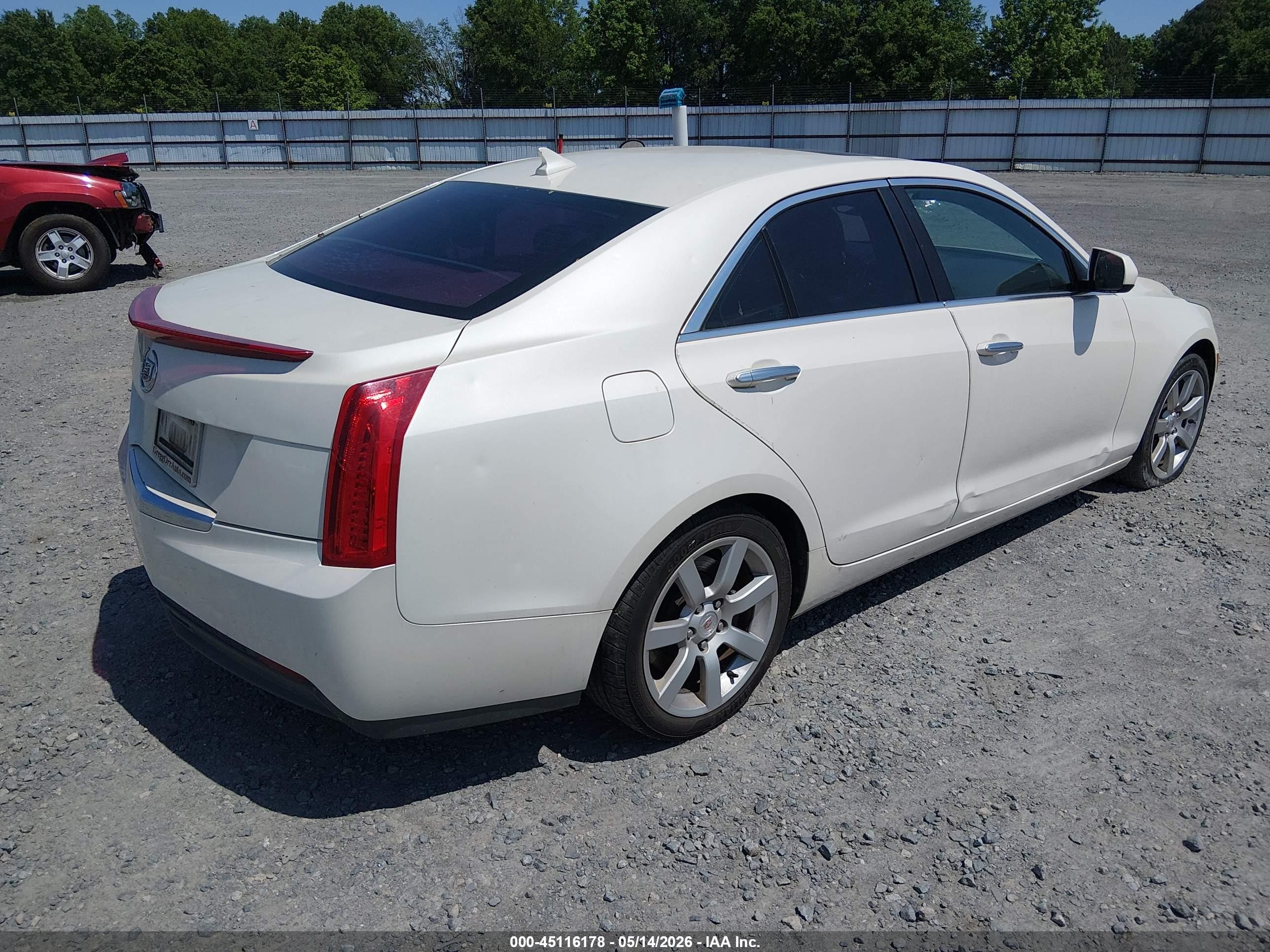 2013 Cadillac Ats Standard White vin: 1G6AA5RA0D0142187