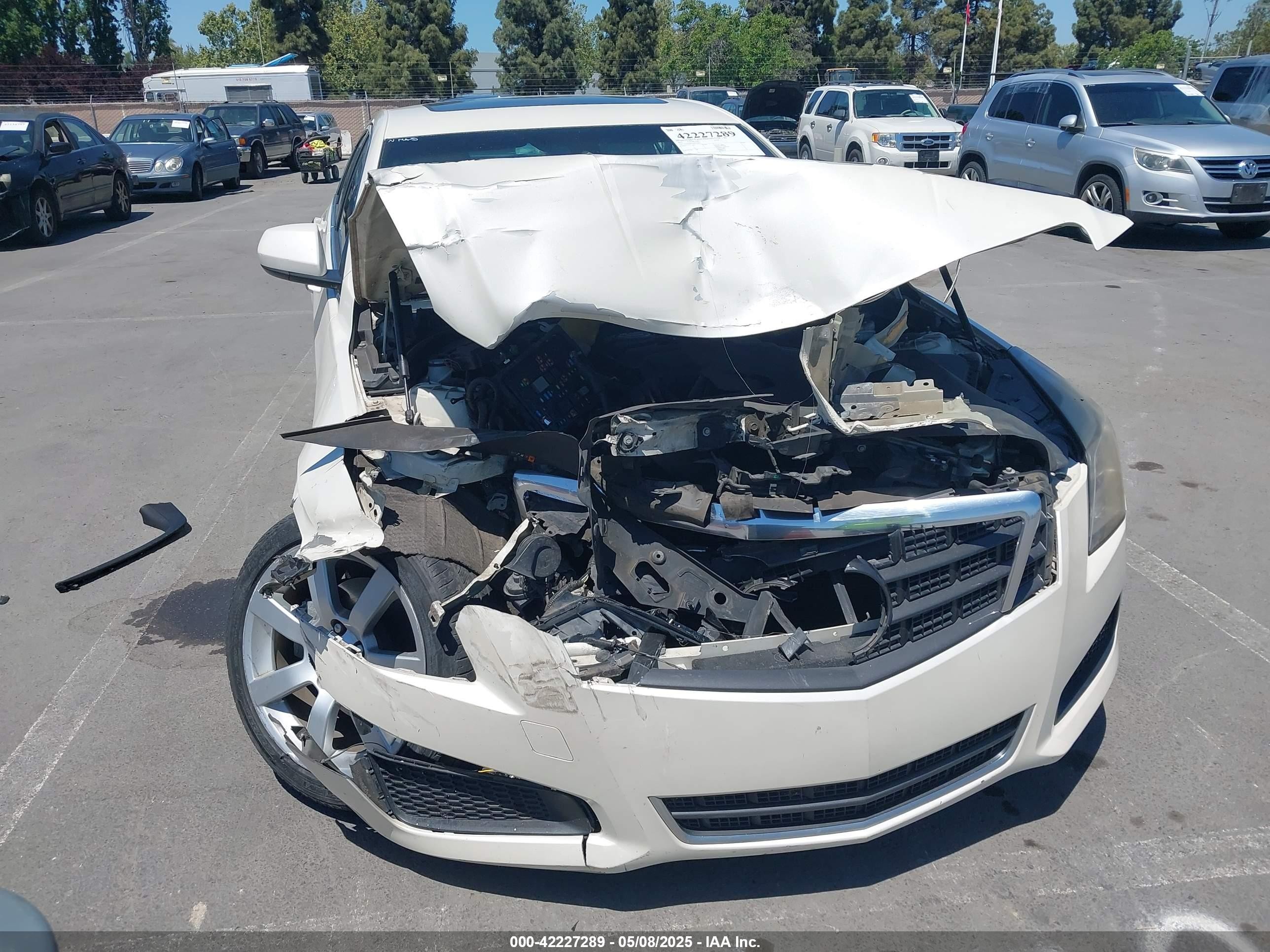 2013 Cadillac Ats Standard White vin: 1G6AA5RA0D0142819