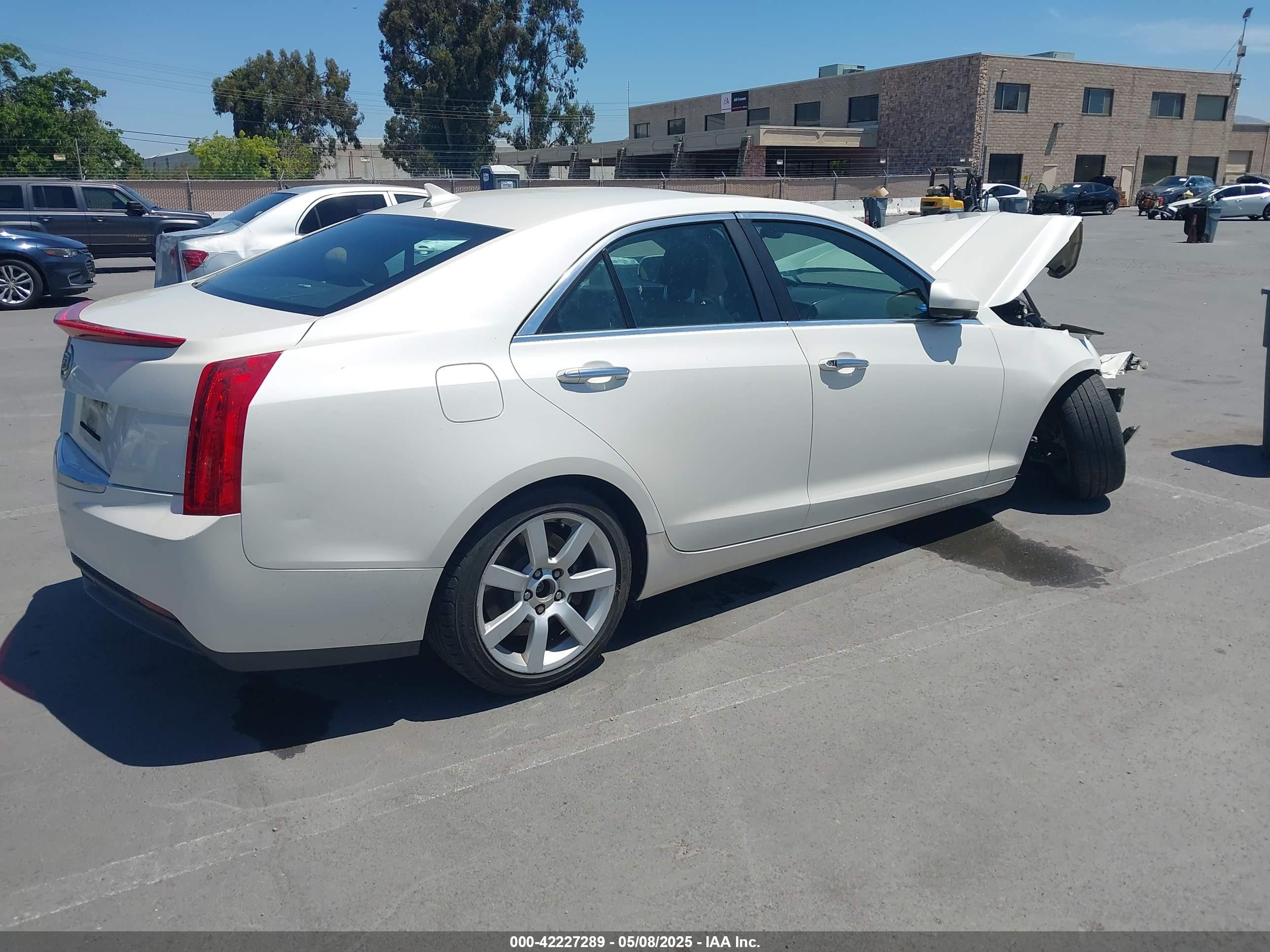 2013 Cadillac Ats Standard White vin: 1G6AA5RA0D0142819