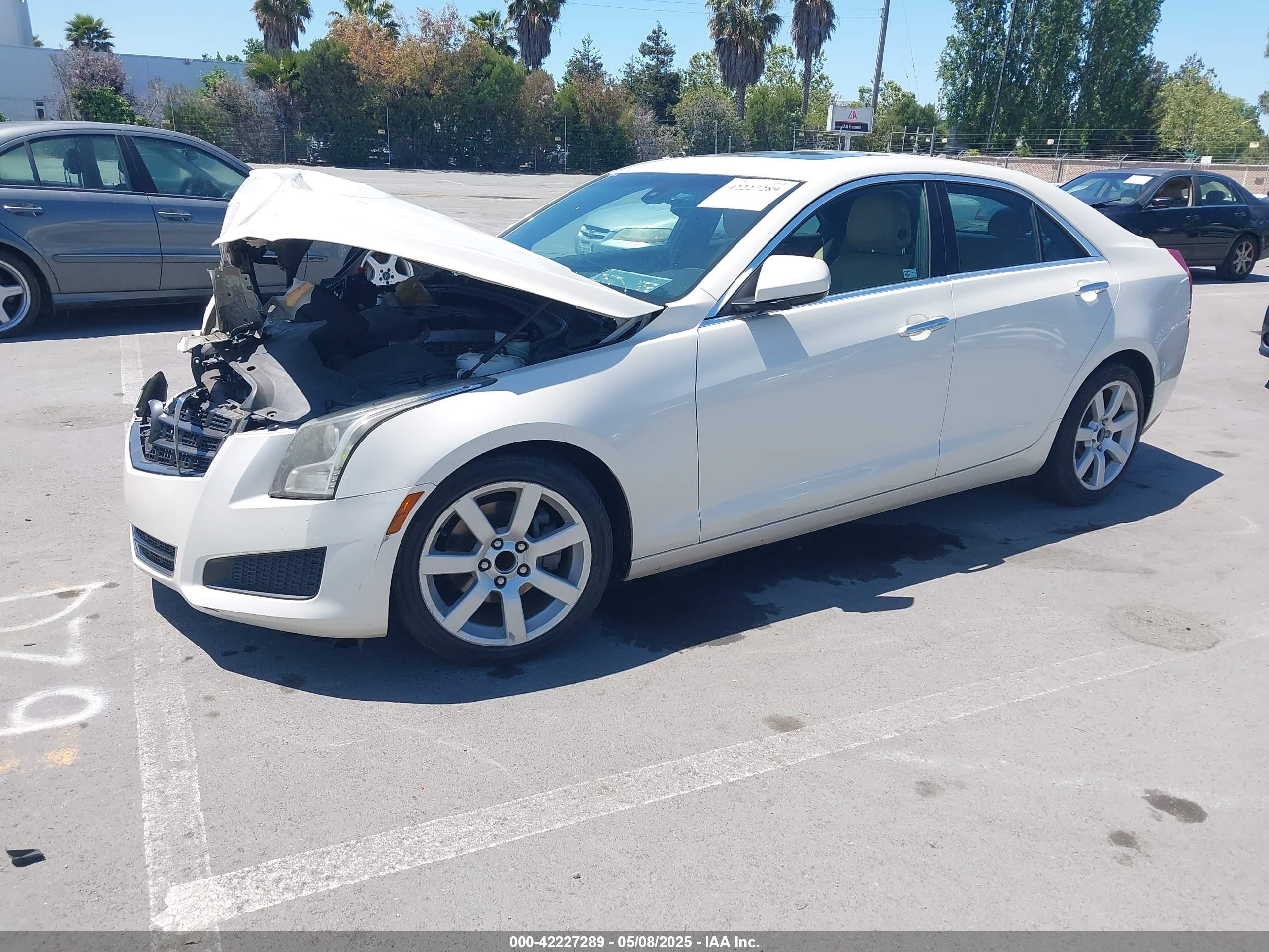 2013 Cadillac Ats Standard White vin: 1G6AA5RA0D0142819