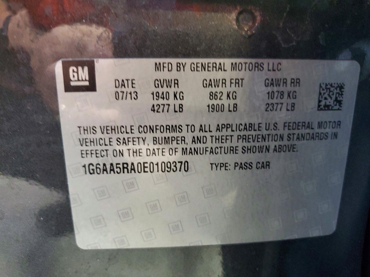 2014 Cadillac Ats Угольный vin: 1G6AA5RA0E0109370