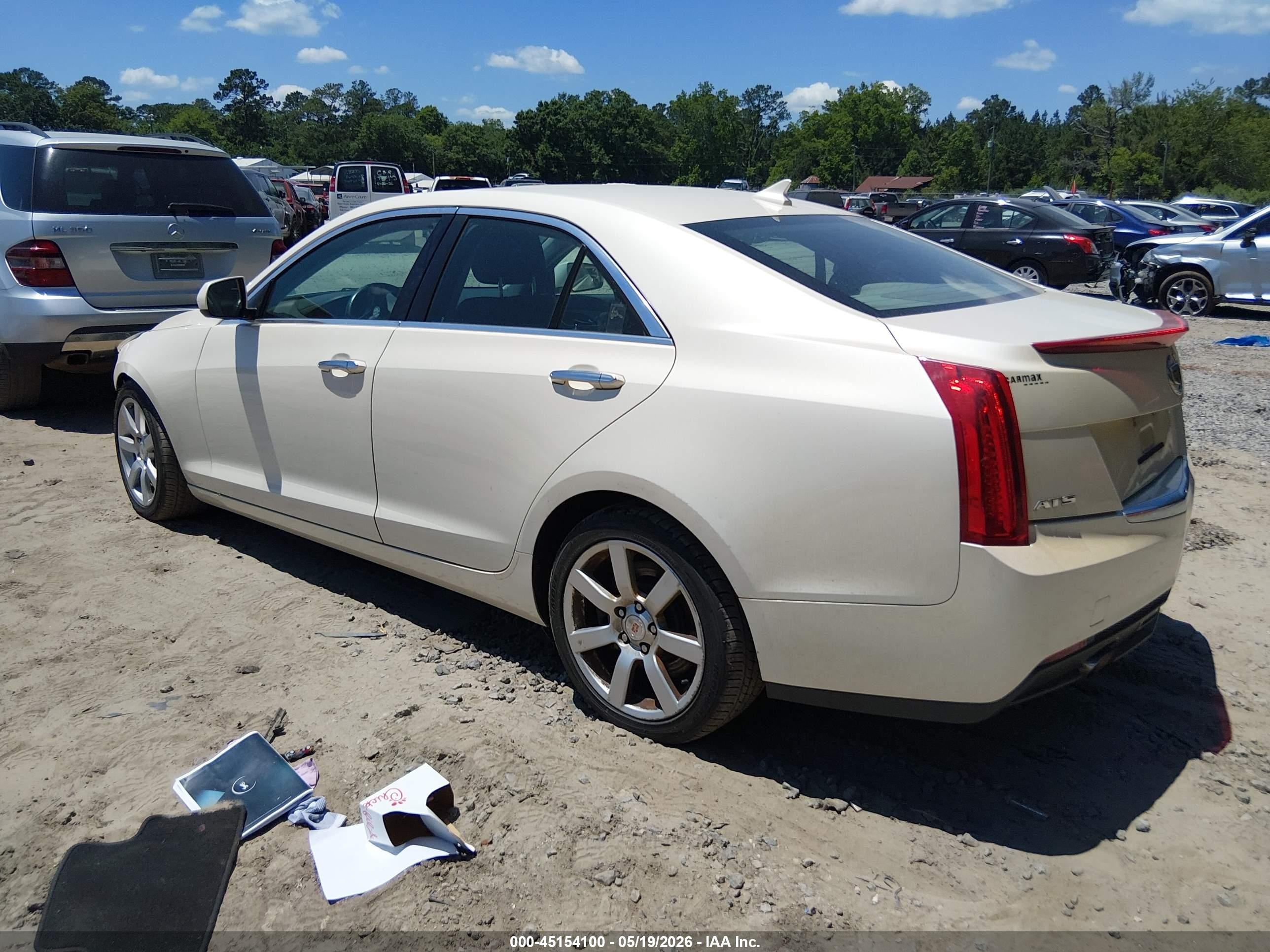2014 Cadillac Ats Standard White vin: 1G6AA5RA0E0155037
