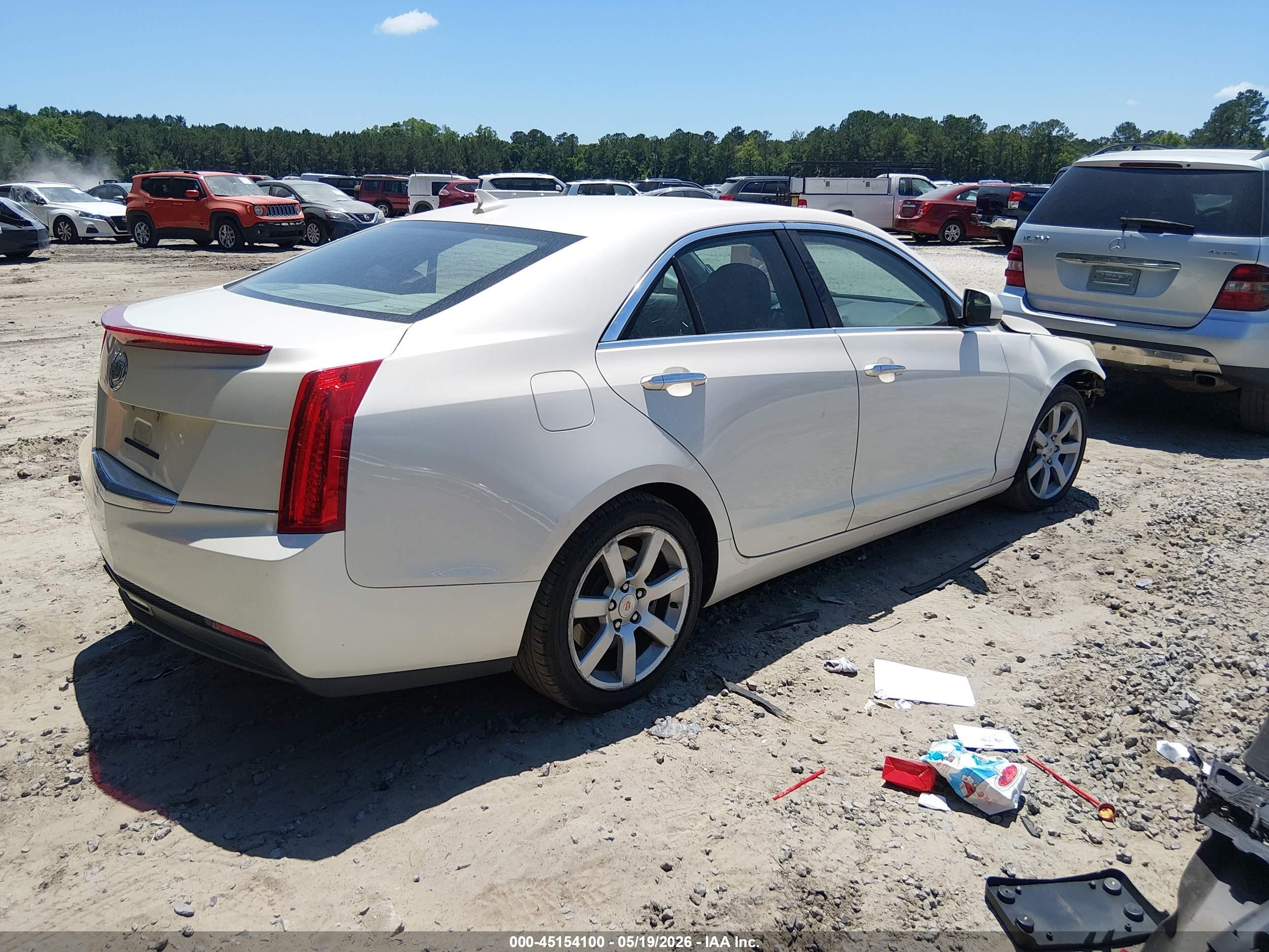 2014 Cadillac Ats Standard White vin: 1G6AA5RA0E0155037