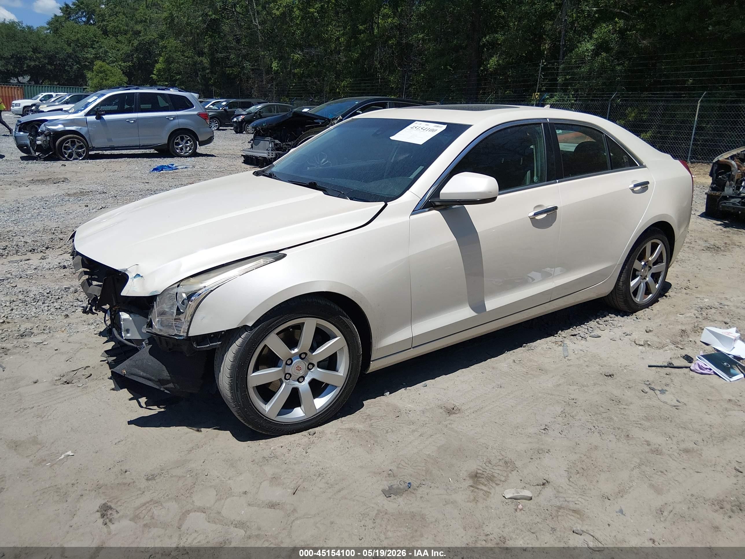 2014 Cadillac Ats Standard White vin: 1G6AA5RA0E0155037