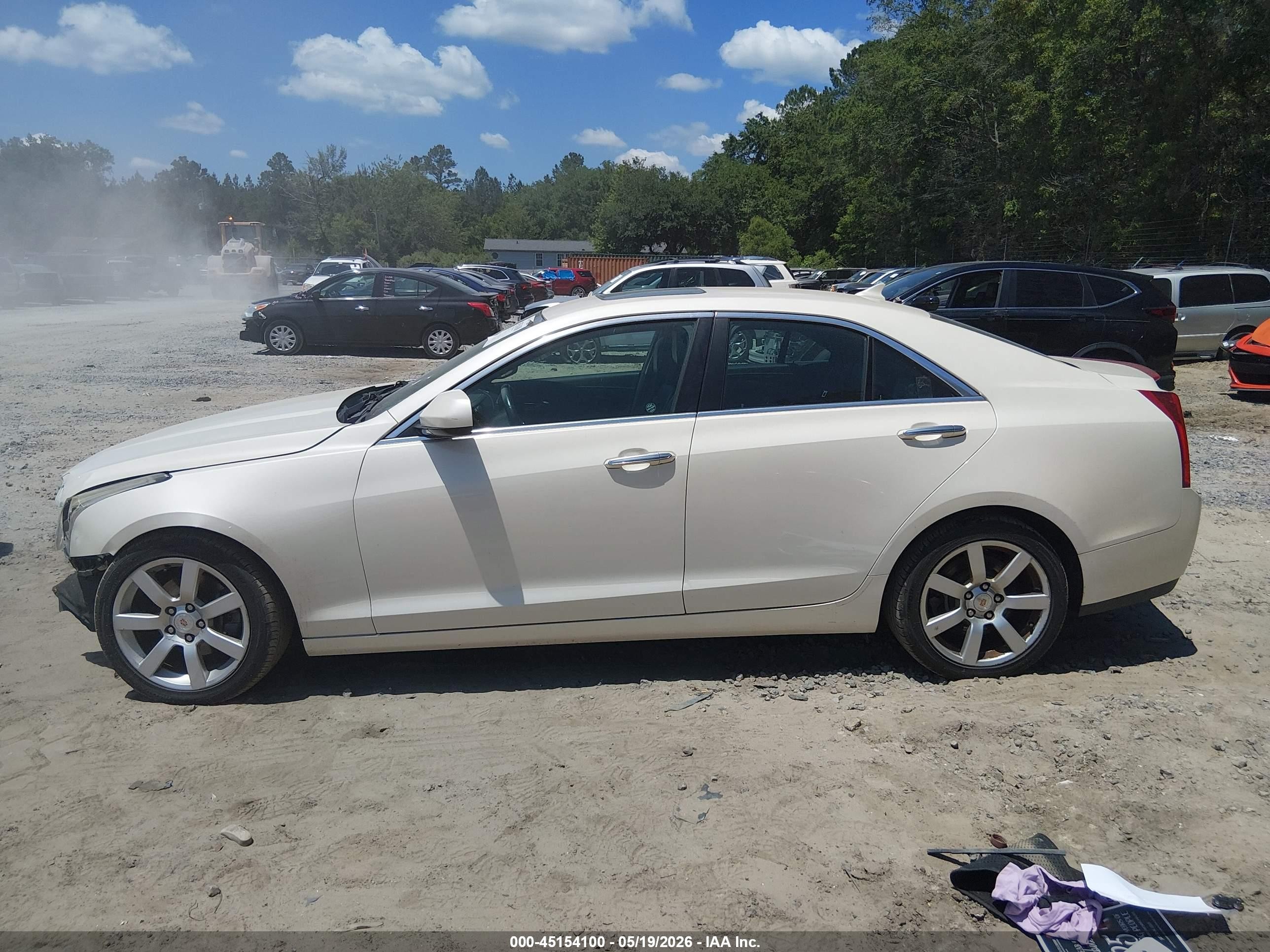 2014 Cadillac Ats Standard White vin: 1G6AA5RA0E0155037