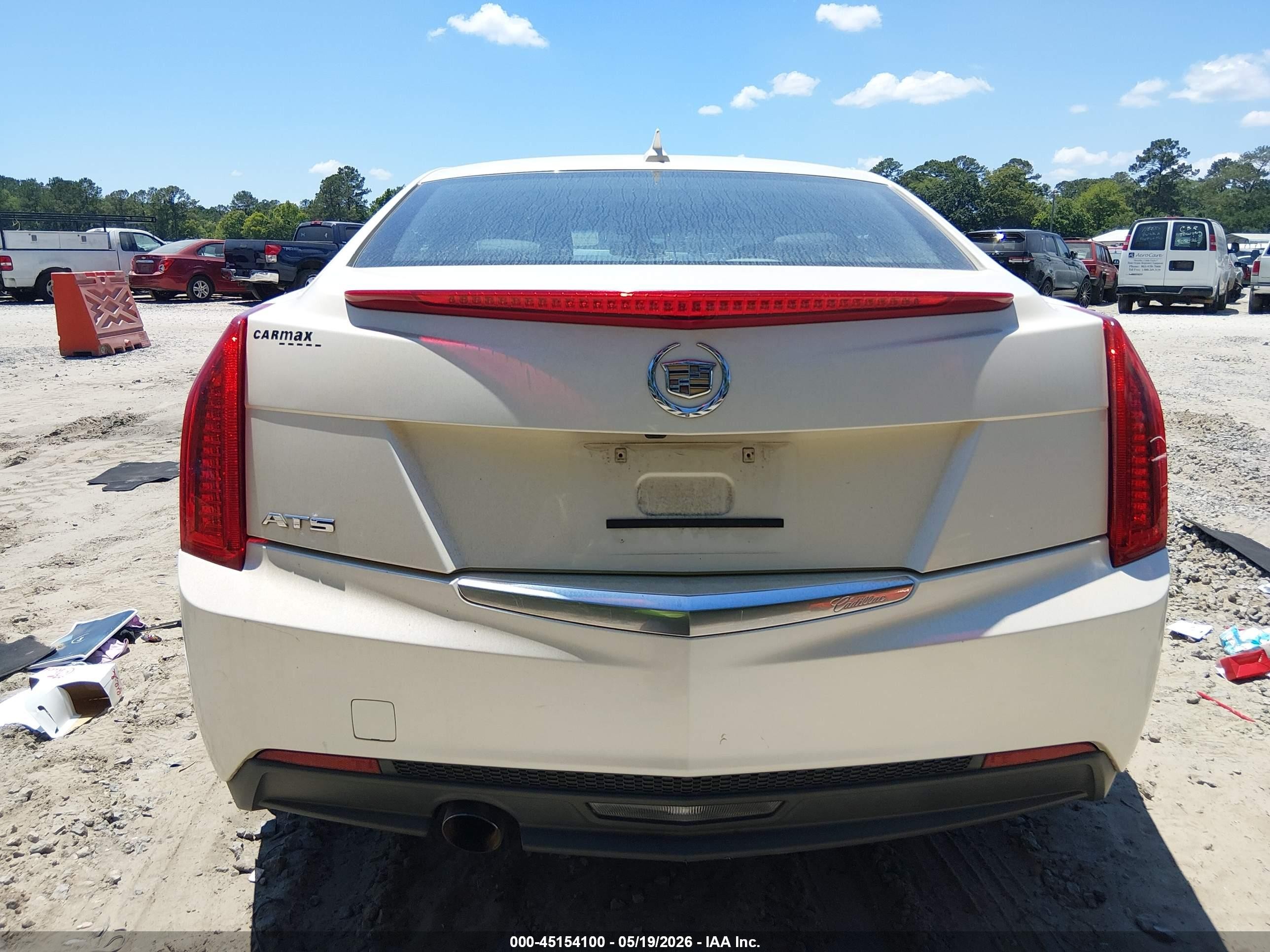 2014 Cadillac Ats Standard White vin: 1G6AA5RA0E0155037