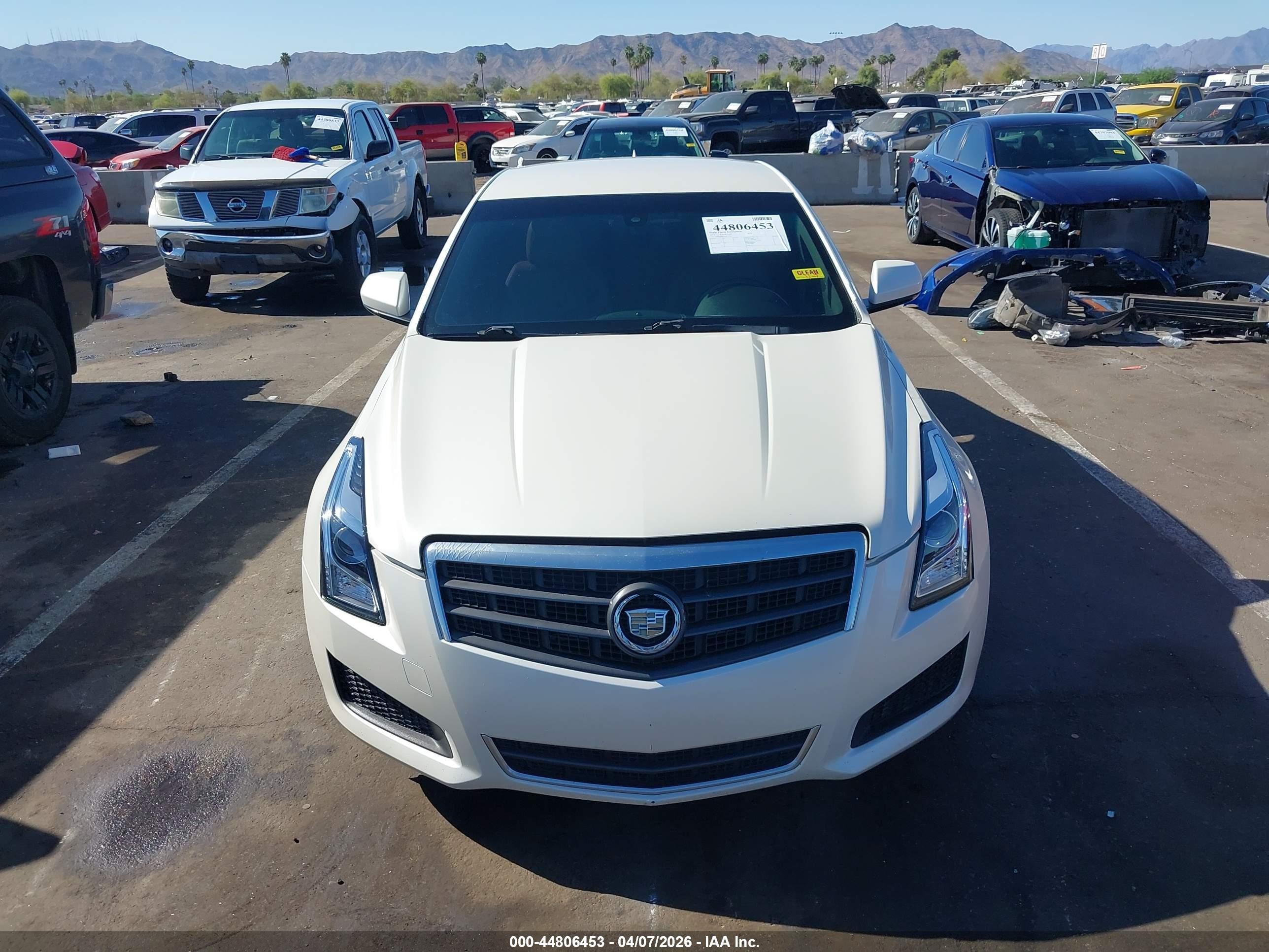 2013 Cadillac Ats Standard White vin: 1G6AA5RA1D0175201