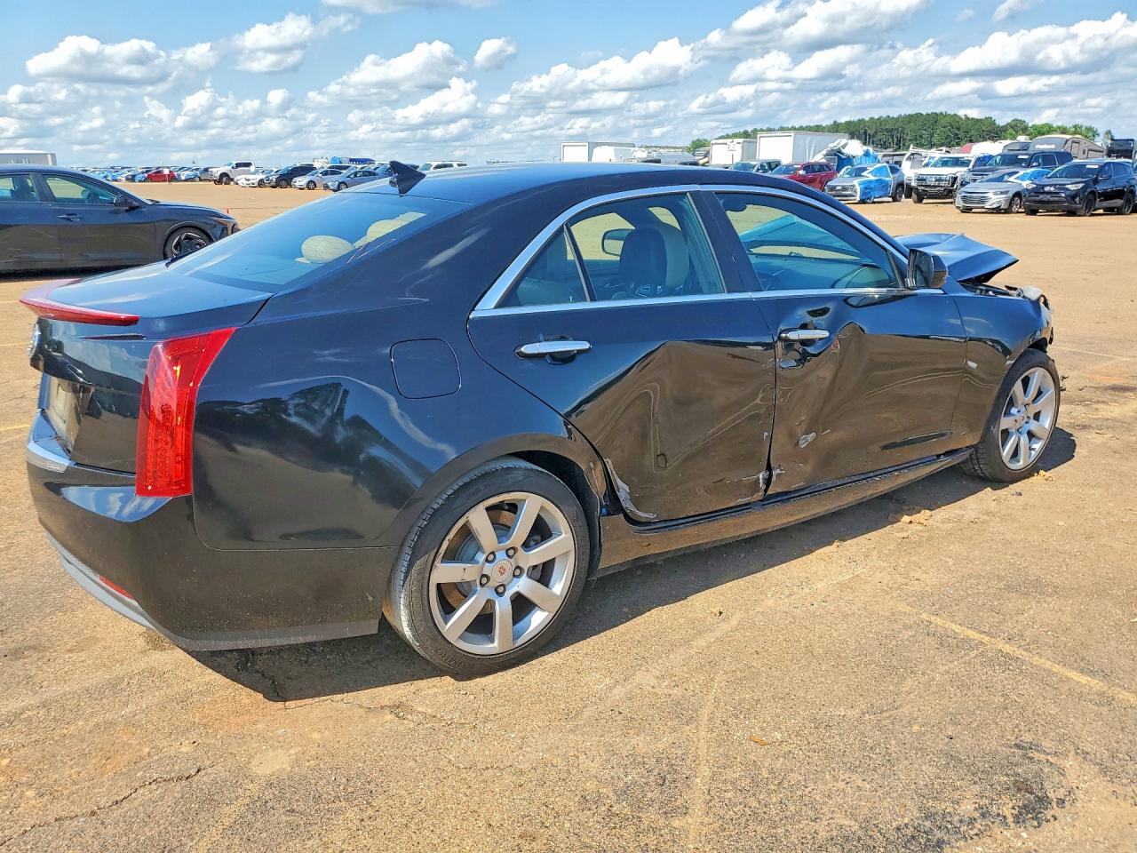 2014 Cadillac Ats Black vin: 1G6AA5RA1E0102654