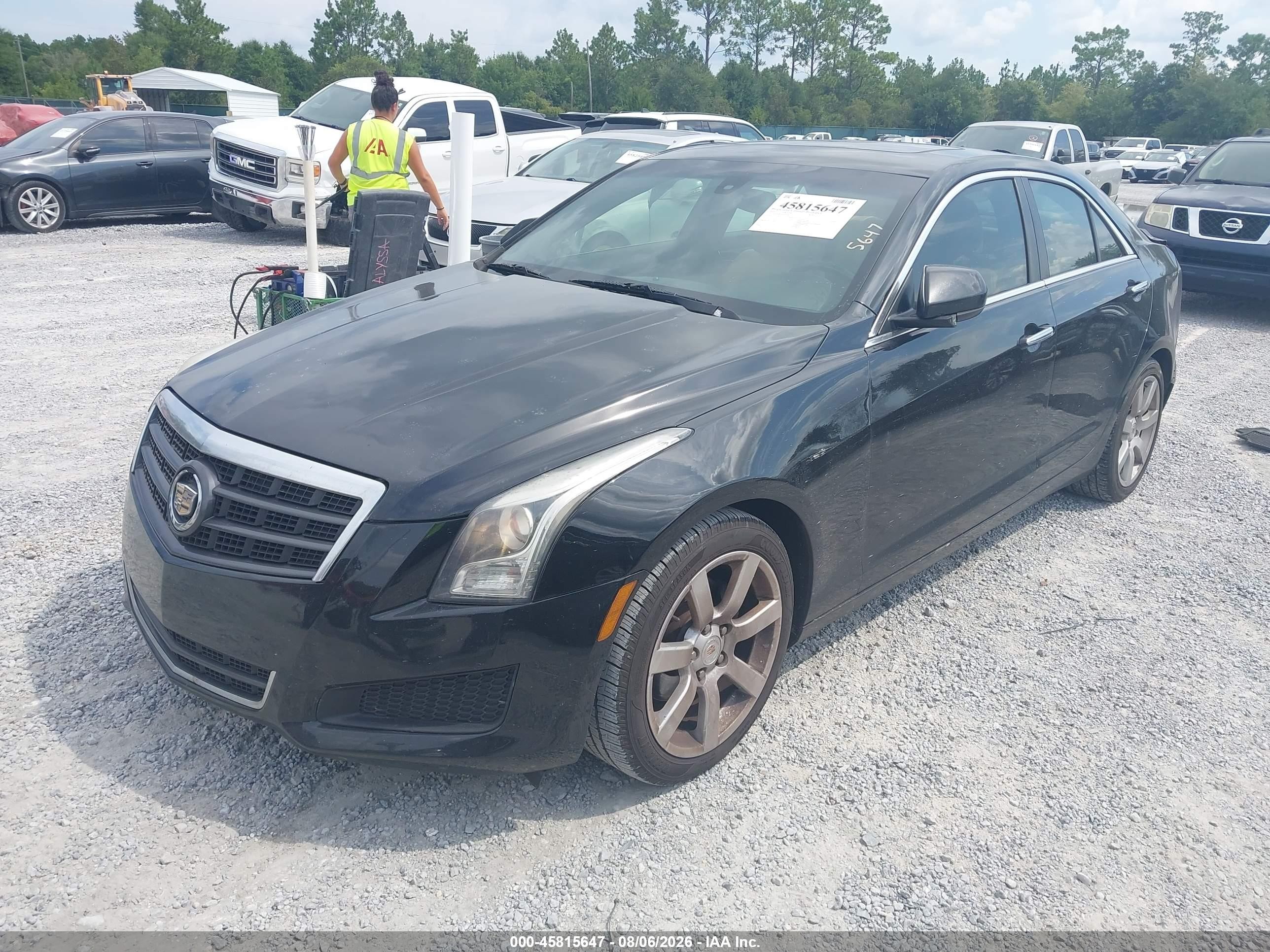 2014 Cadillac Ats Standard Black vin: 1G6AA5RA1E0103965