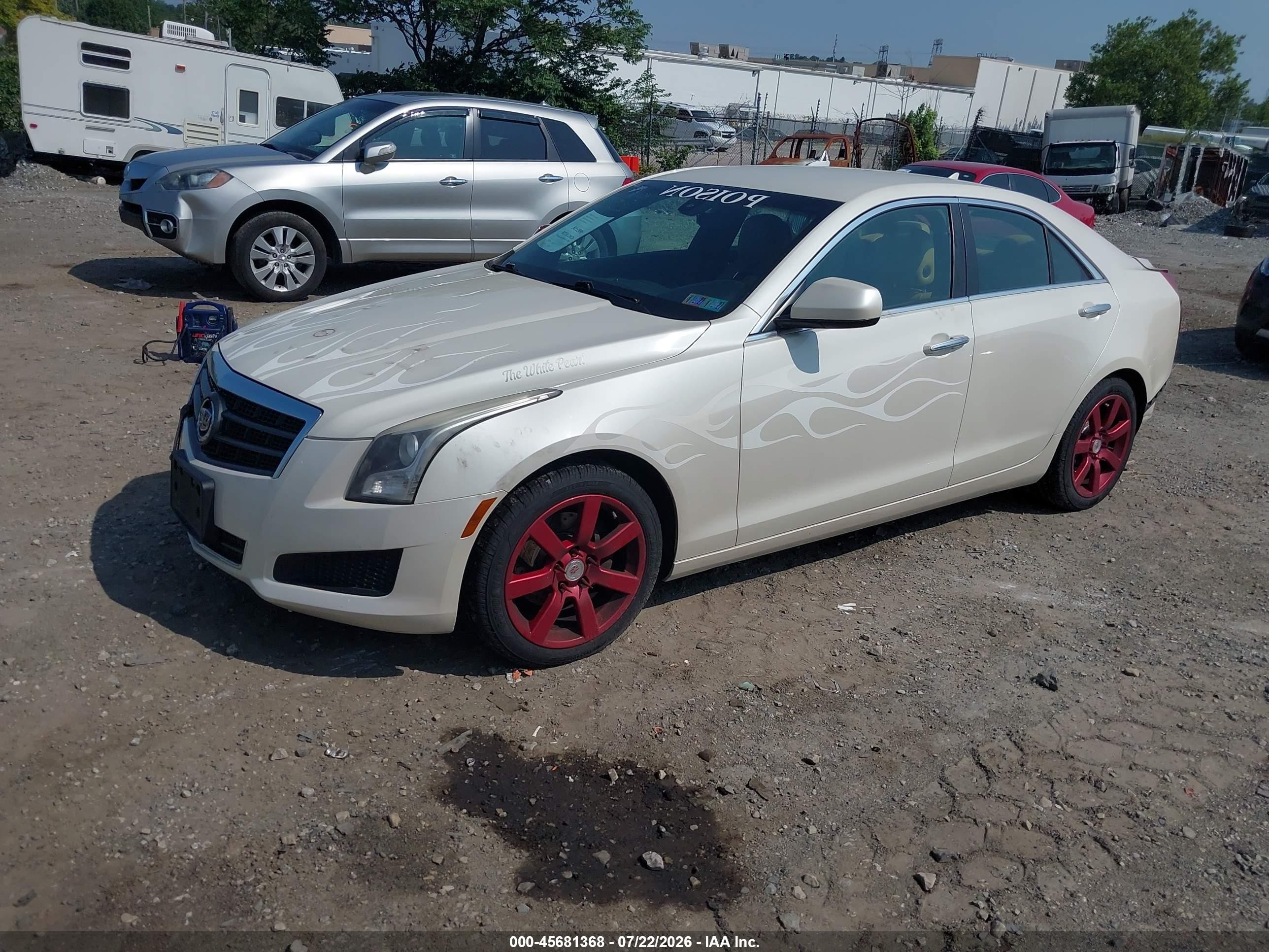 2013 Cadillac Ats Standard White vin: 1G6AA5RA2D0153966