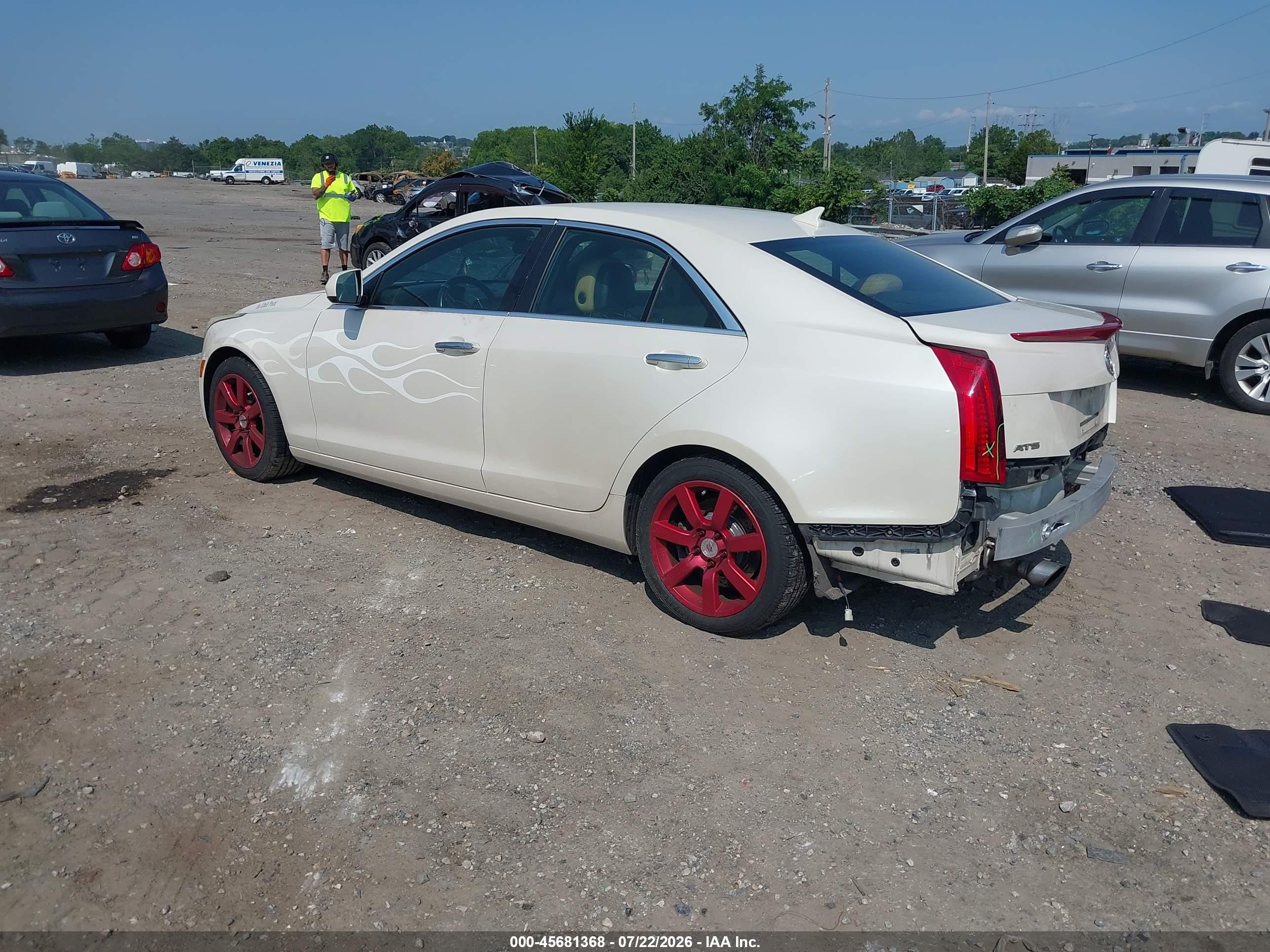 2013 Cadillac Ats Standard White vin: 1G6AA5RA2D0153966
