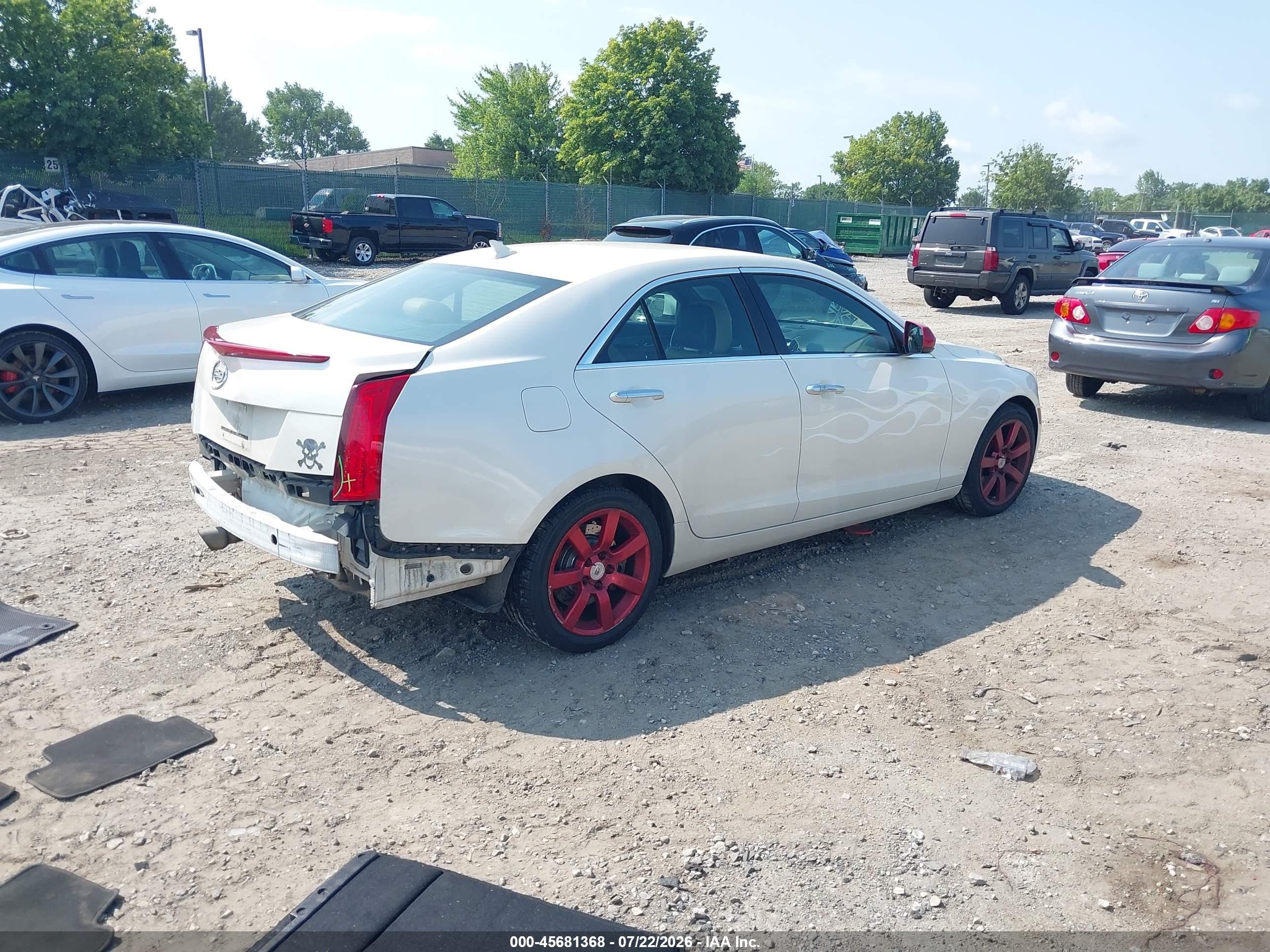 2013 Cadillac Ats Standard White vin: 1G6AA5RA2D0153966