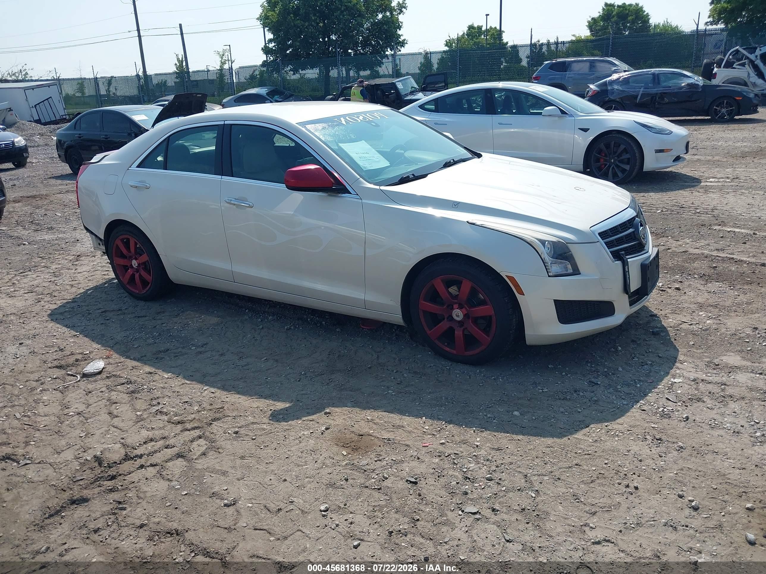 2013 Cadillac Ats Standard White vin: 1G6AA5RA2D0153966