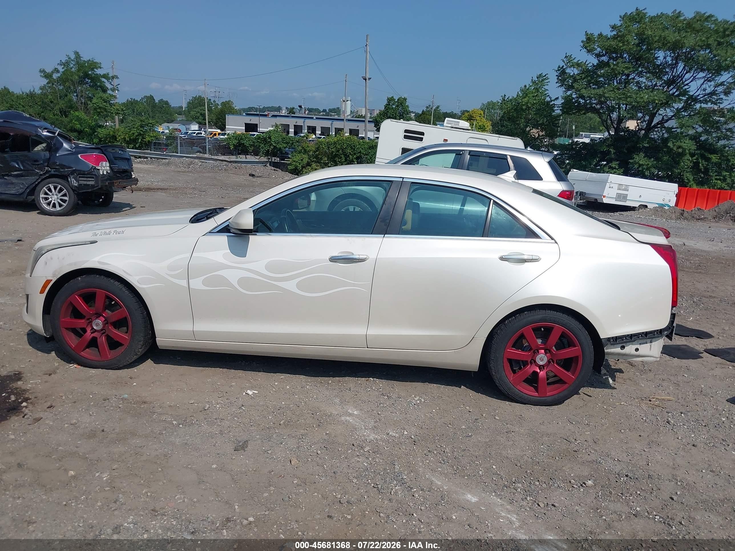 2013 Cadillac Ats Standard White vin: 1G6AA5RA2D0153966