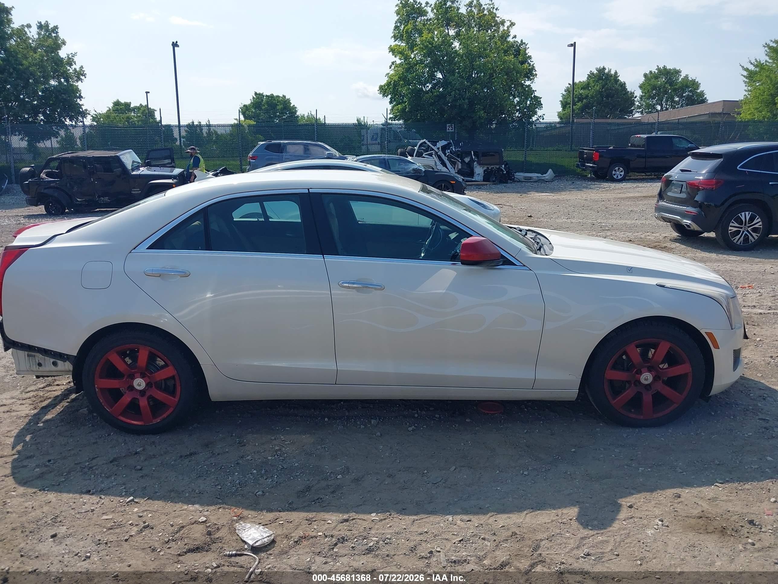 2013 Cadillac Ats Standard White vin: 1G6AA5RA2D0153966