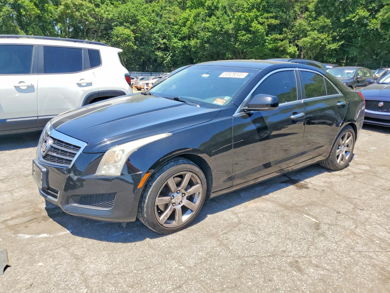 2014 Cadillac Ats Black vin: 1G6AA5RA2E0142001