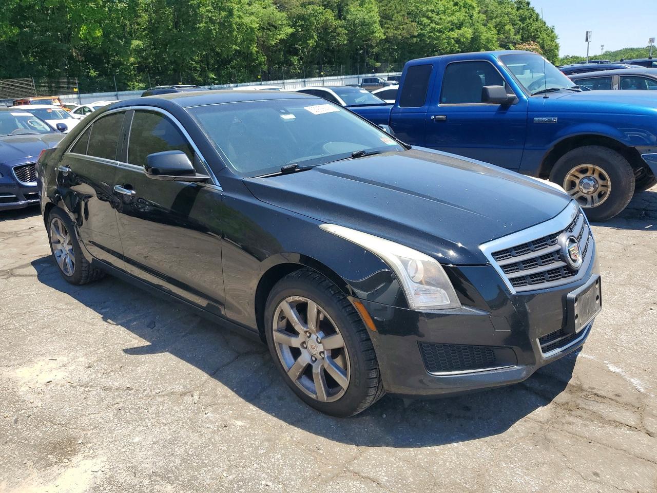 2014 Cadillac Ats Black vin: 1G6AA5RA2E0142001