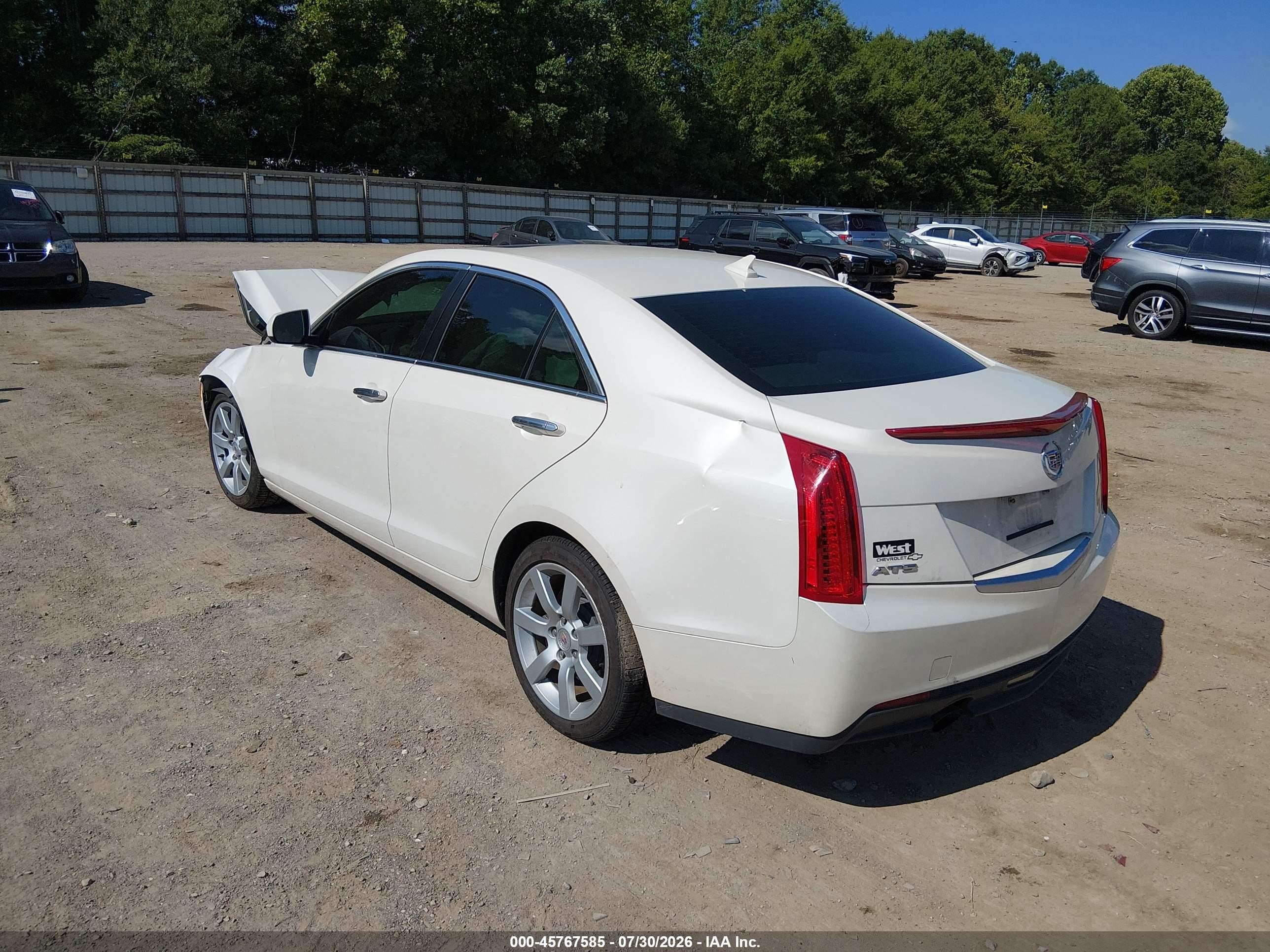 2014 Cadillac Ats Standard White vin: 1G6AA5RA2E0182756