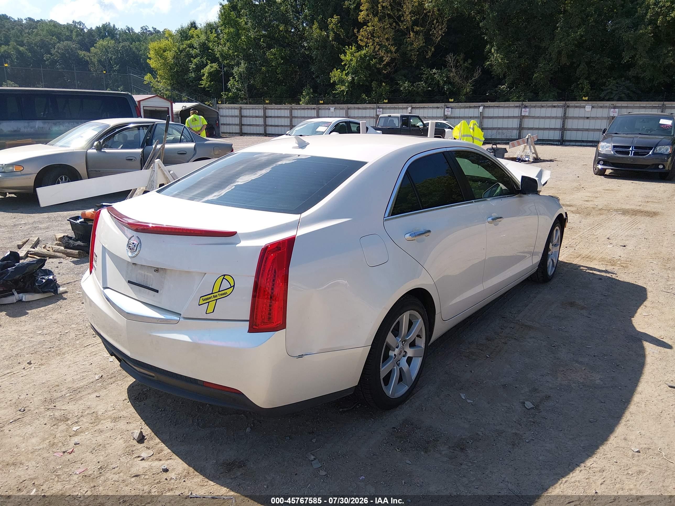 2014 Cadillac Ats Standard White vin: 1G6AA5RA2E0182756