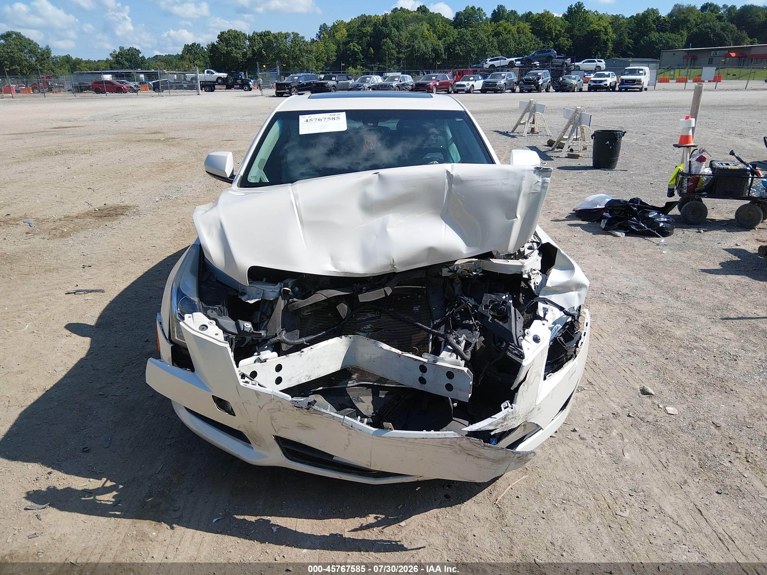 2014 Cadillac Ats Standard White vin: 1G6AA5RA2E0182756