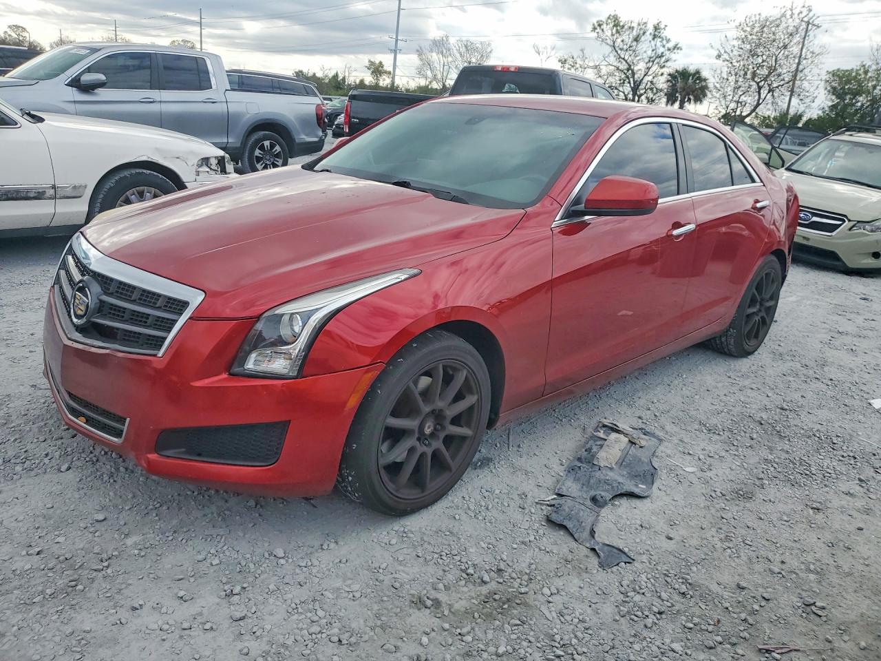 2014 Cadillac Ats Burgundy vin: 1G6AA5RA3E0112795