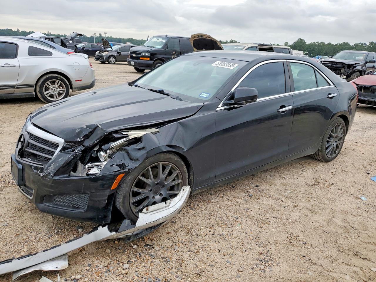 2014 Cadillac Ats Black vin: 1G6AA5RA3E0182443