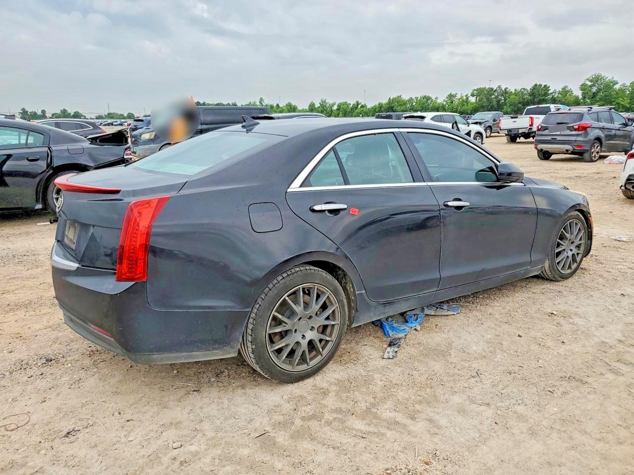2014 Cadillac Ats Black vin: 1G6AA5RA3E0182443