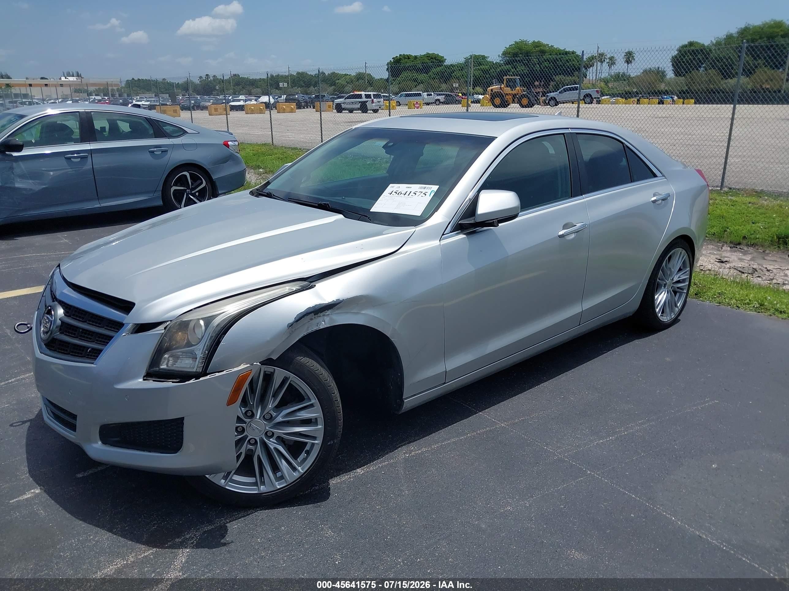 2014 Cadillac Ats Standard Серебряный vin: 1G6AA5RA4E0103796
