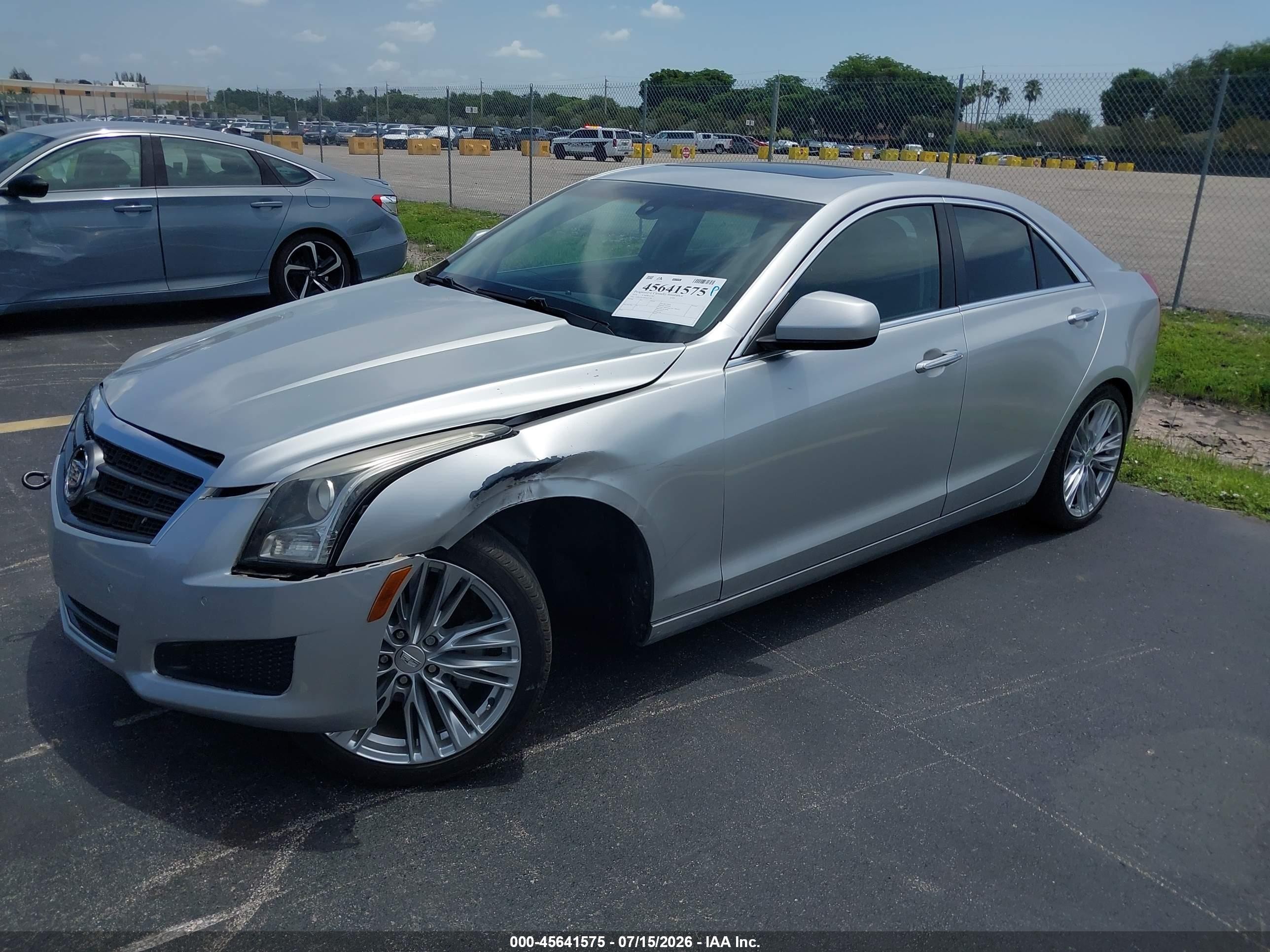 2014 Cadillac Ats Standard Серебряный vin: 1G6AA5RA4E0103796
