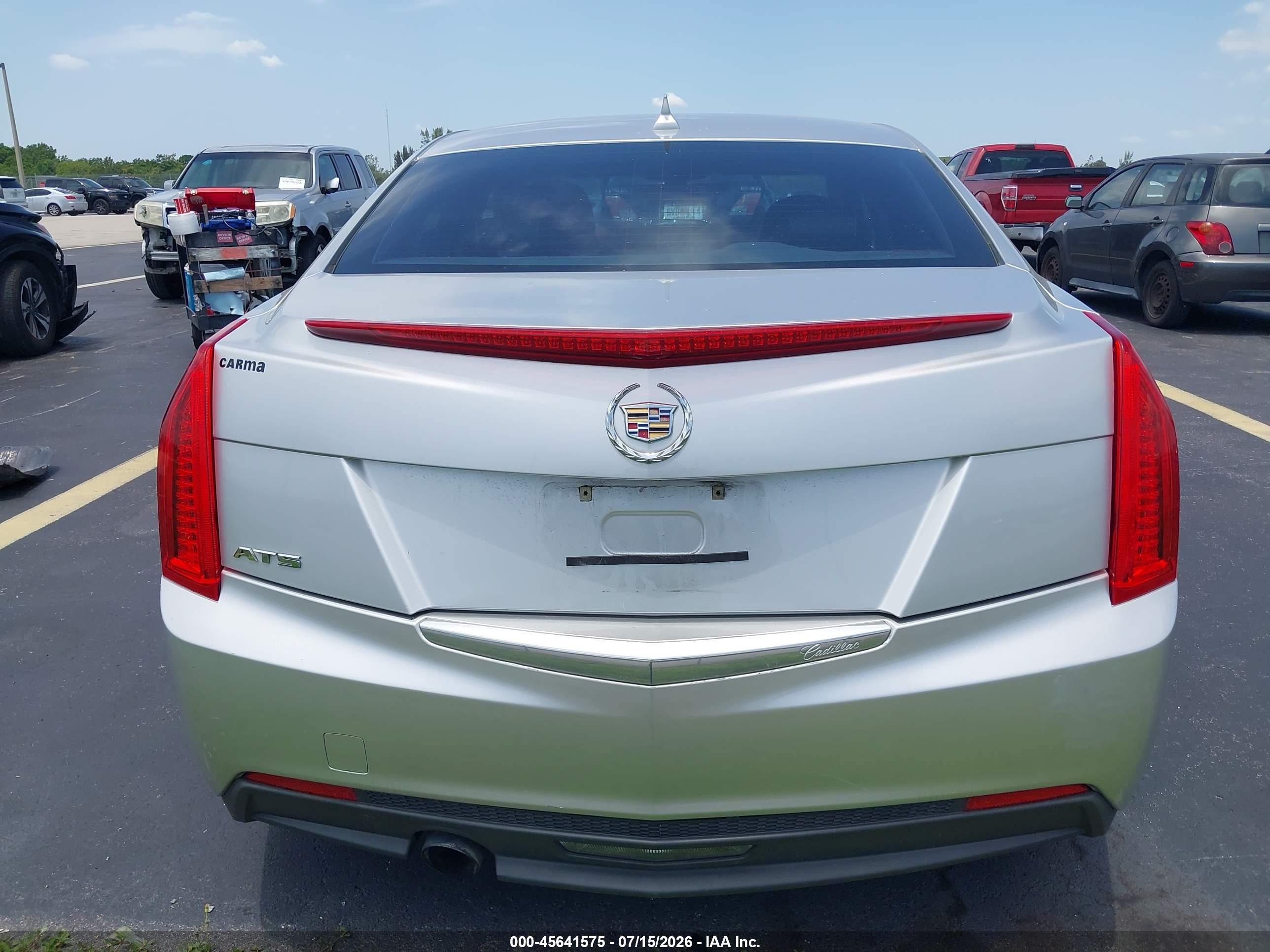 2014 Cadillac Ats Standard Серебряный vin: 1G6AA5RA4E0103796