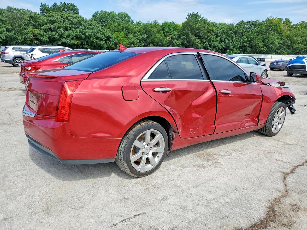 2014 Cadillac Ats Red vin: 1G6AA5RA4E0105998